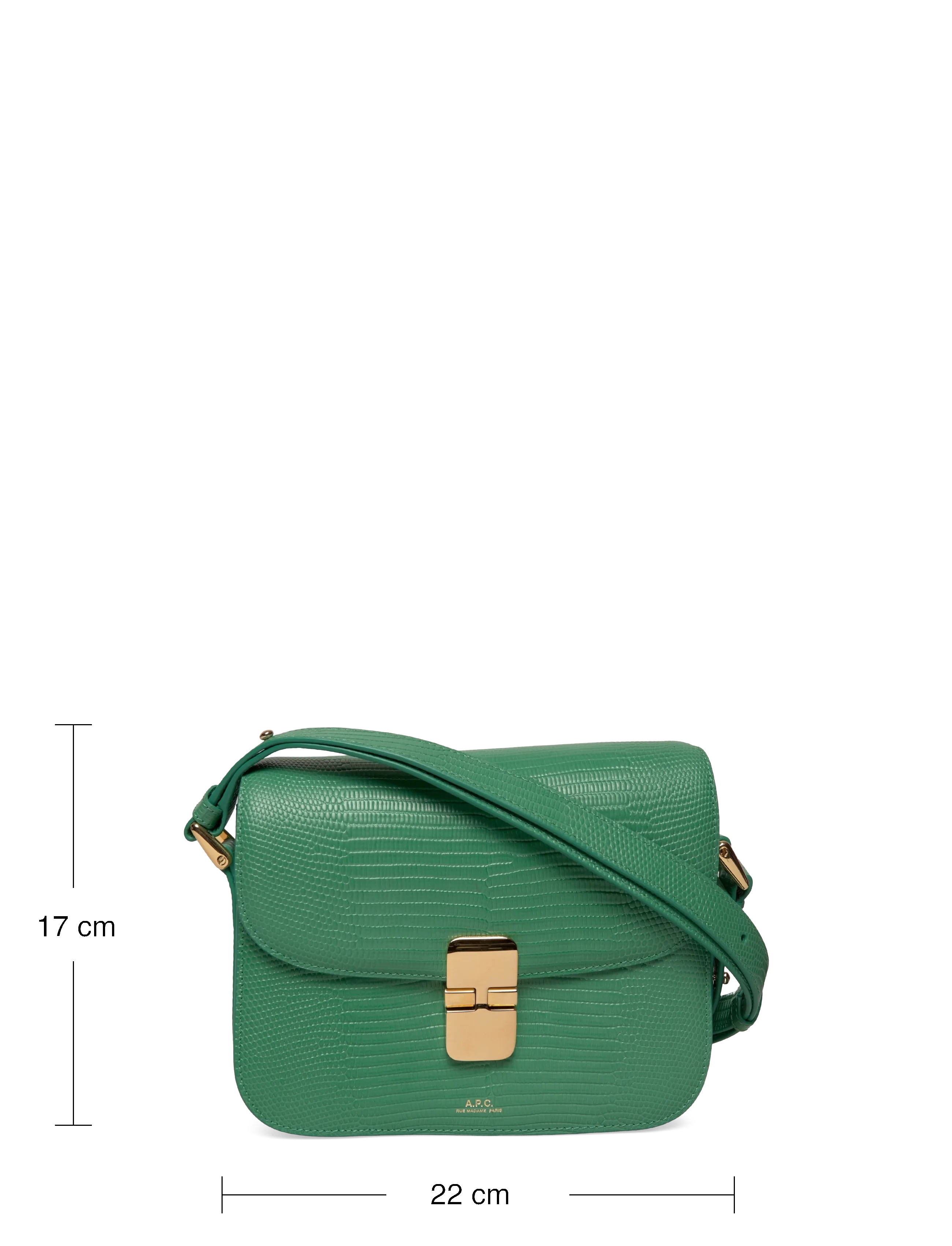 A.P.C. - sac grace small - crossbody bags - vert sorbet - 3