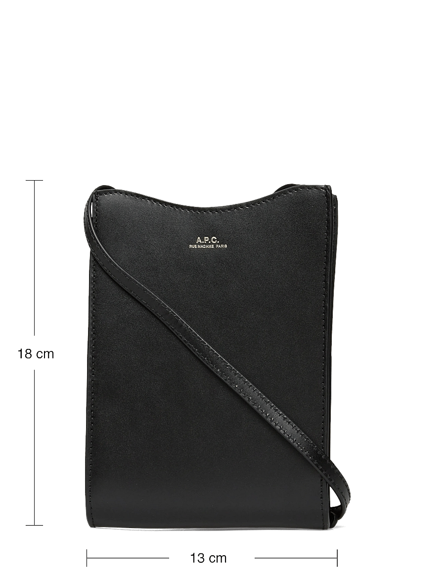 A.P.C. - neck pouch jamie - crossbody bags - noir - 3