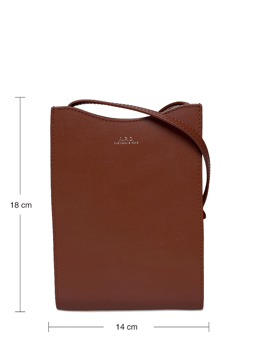 A.P.C. - neck pouch jamie - crossbody bags - noisette - 3
