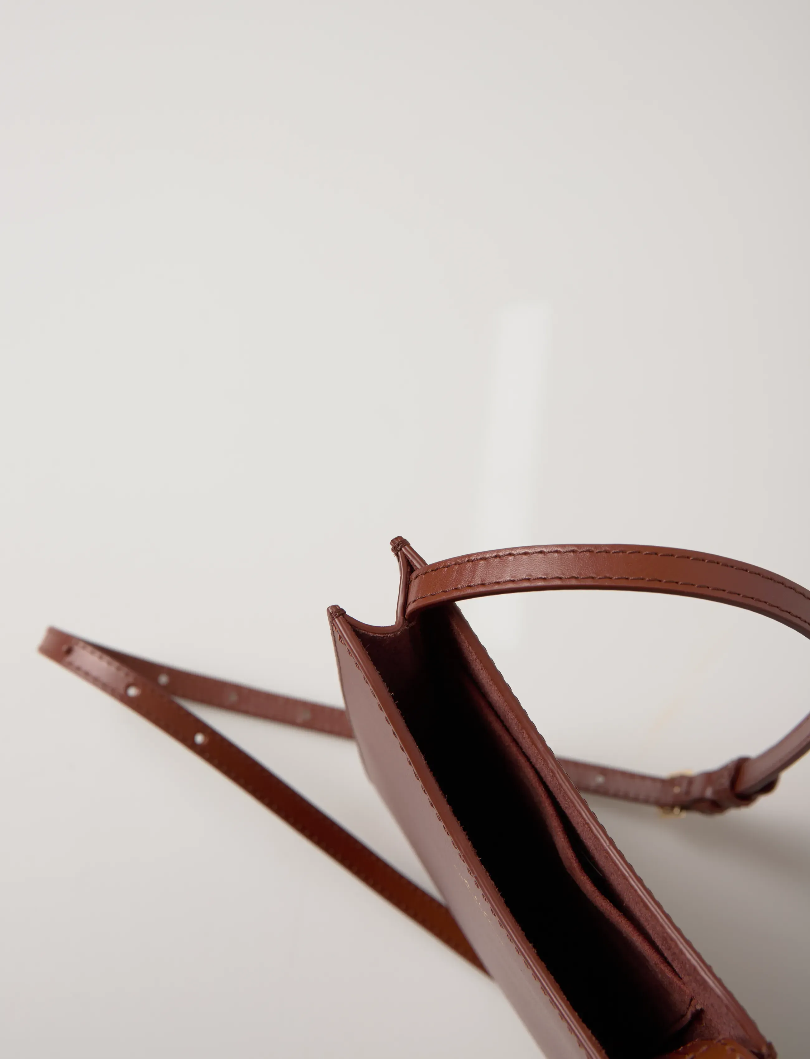 A.P.C. - neck pouch jamie - crossbody somas - noisette - 5