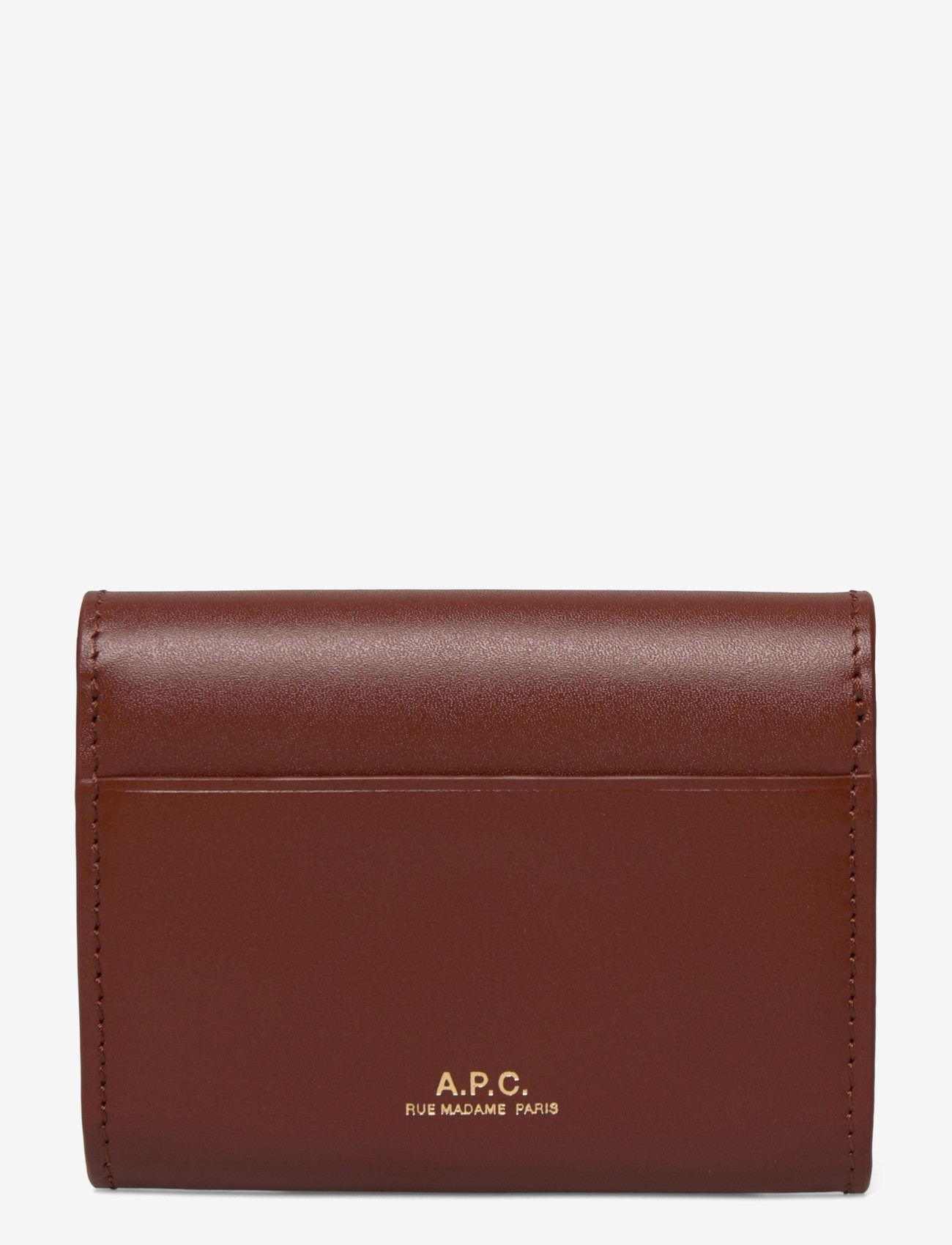 A.P.C. - compact astra - portemonnaies - noisette - 1