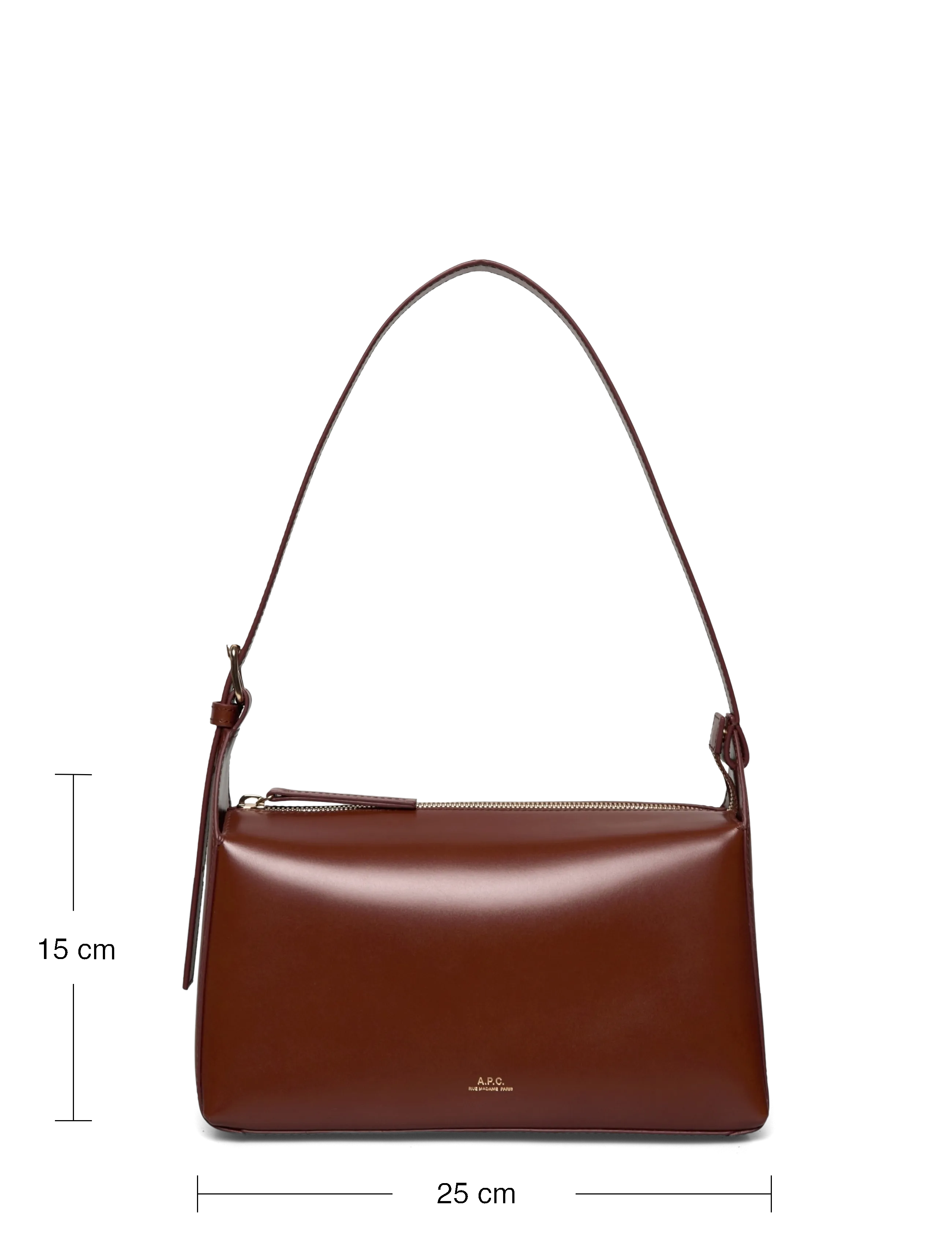 A.P.C. - sac virginie shoulder - sacs à bandoulière - noisette - 3