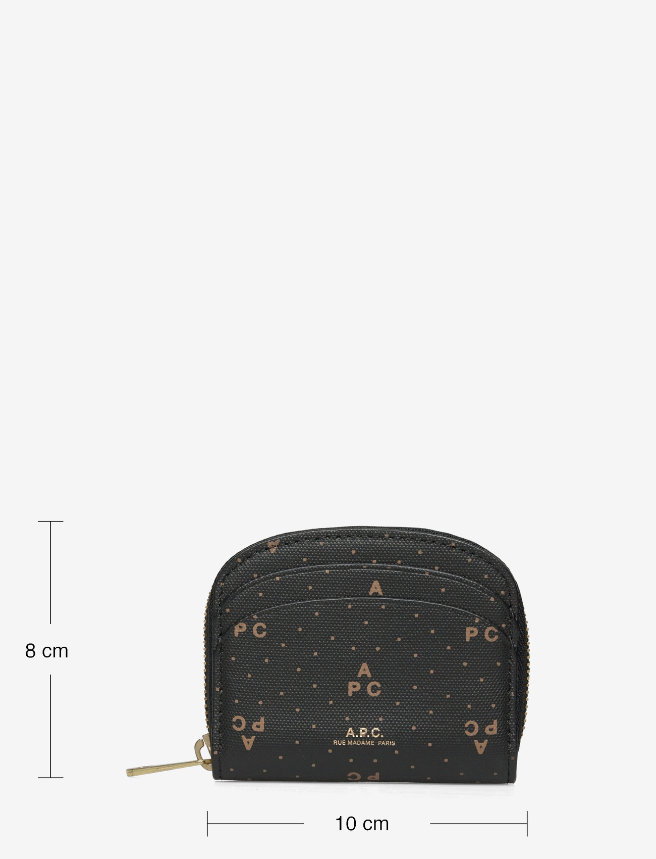 A.P.C. - COMPACT DEMI-LUNE MINI - portemonnaies - noir - 3
