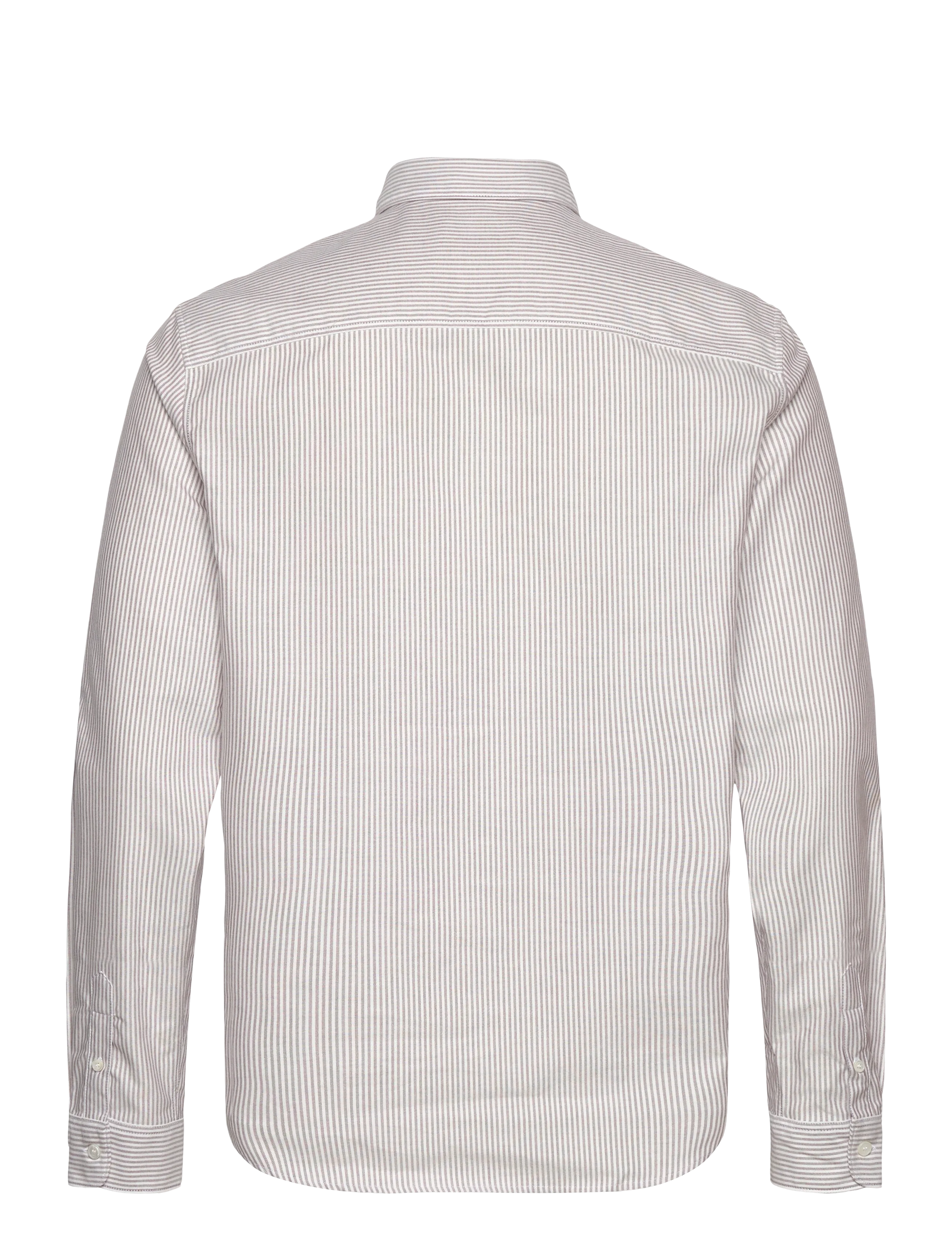 A.P.C. - Shirt Greg Logo - koszule w paski i prążki - bordeaux - 1