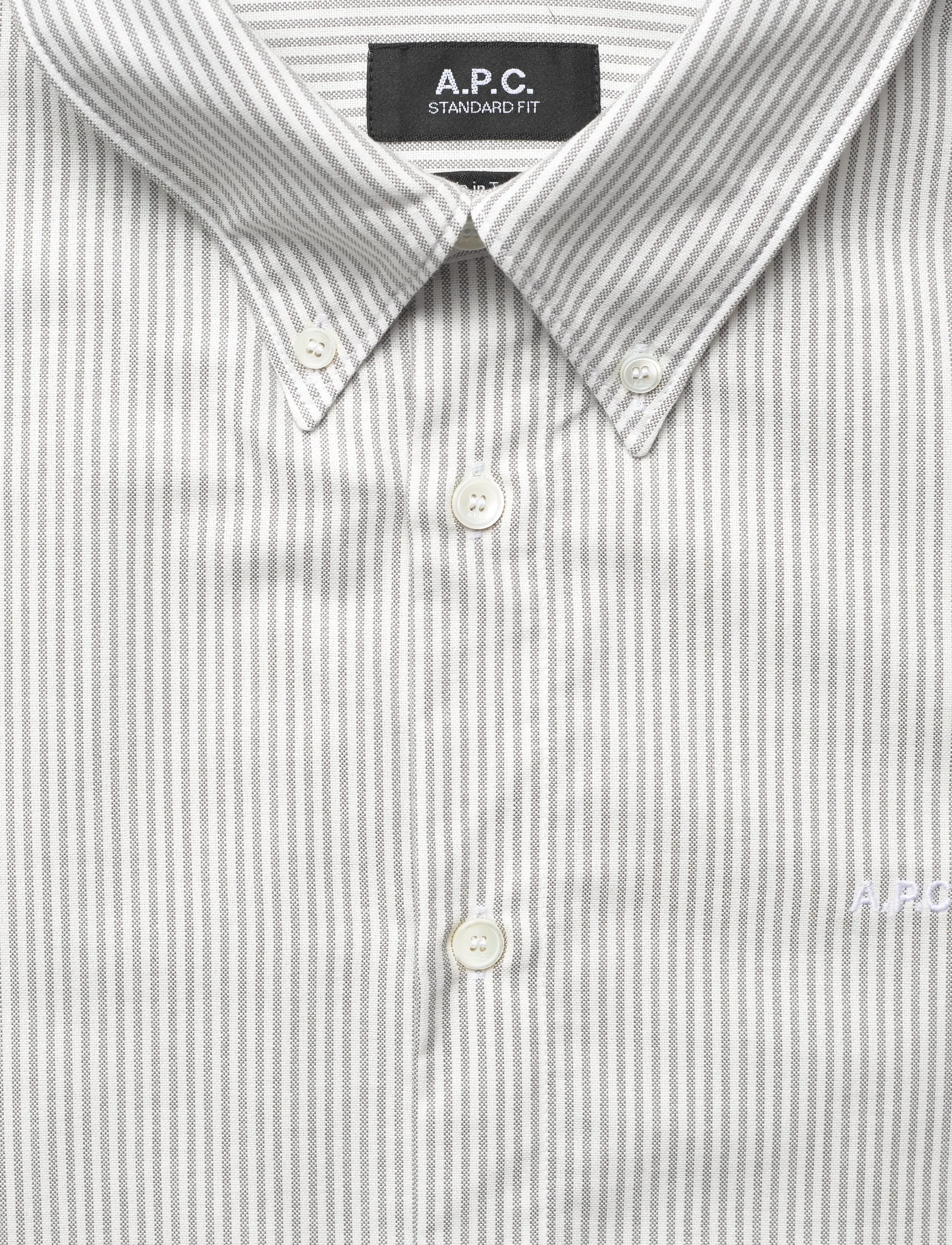 A.P.C. - Shirt Greg Logo - mehed - gris - 2