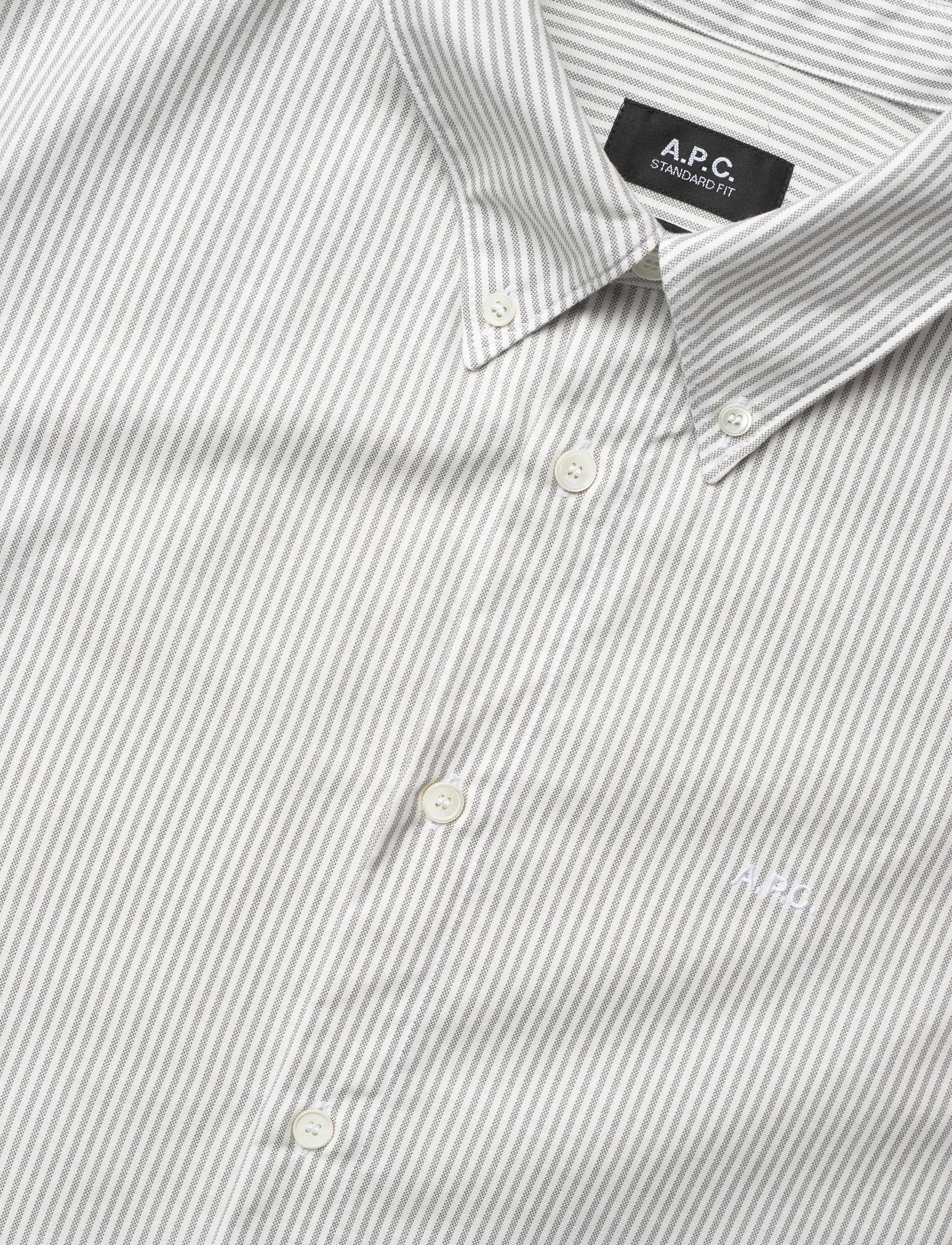A.P.C. - Shirt Greg Logo - mehed - gris - 3