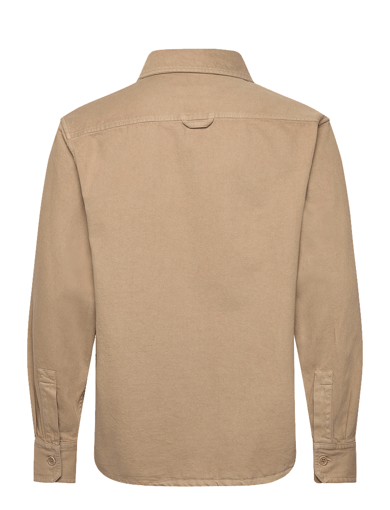 A.P.C. - Overshirt basile brodee poitrine - basic-hemden - beige - 1