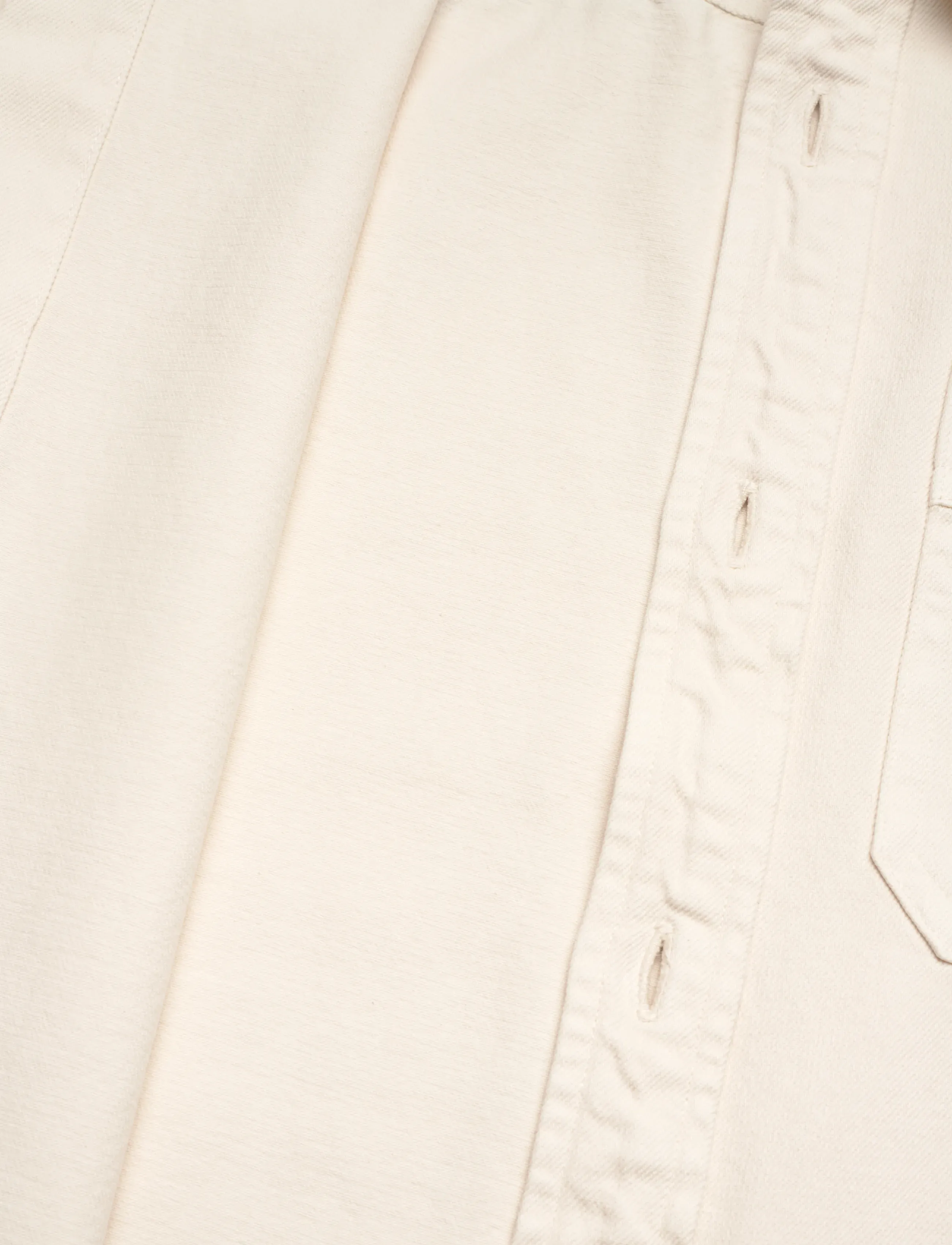 A.P.C. - Overshirt basile brodee poitrine - casual skjorter - creme - 3