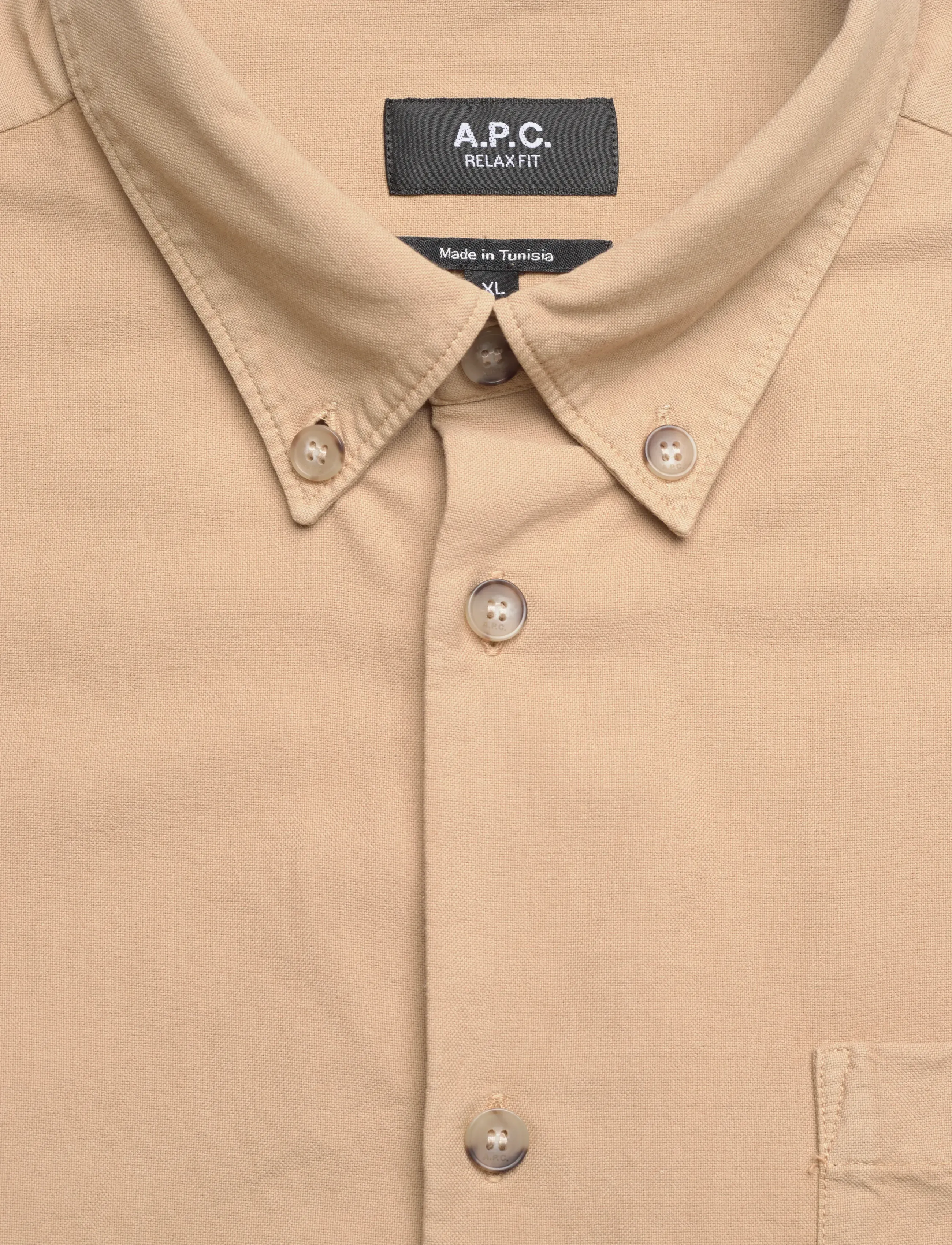 A.P.C. - Shirt Mateo Logo - casual shirts - beige fonce/marron - 2
