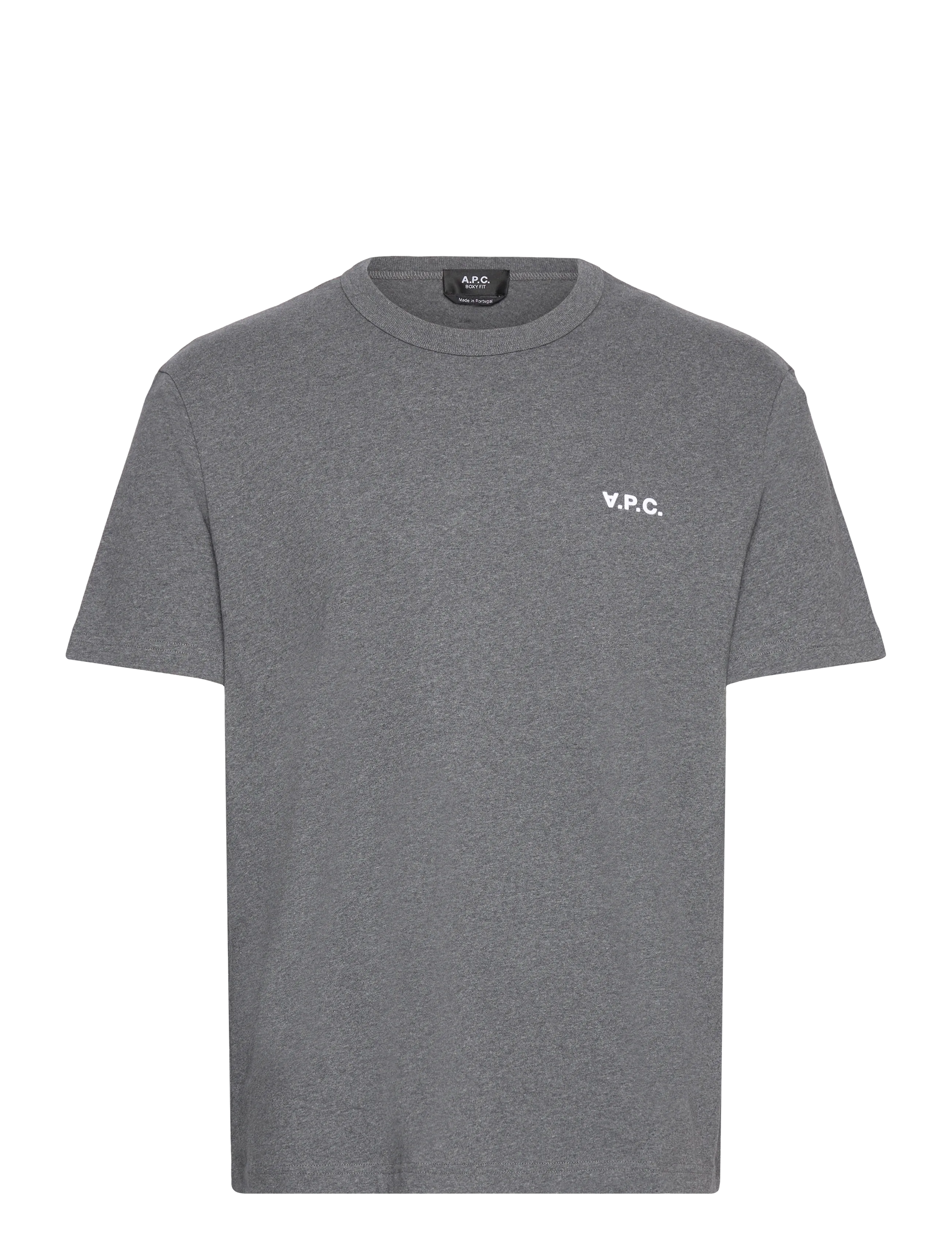 A.P.C. T-shirt boxy petit vpc - A.P.C. - ANTHRACITE CHINE / BLANC / grey