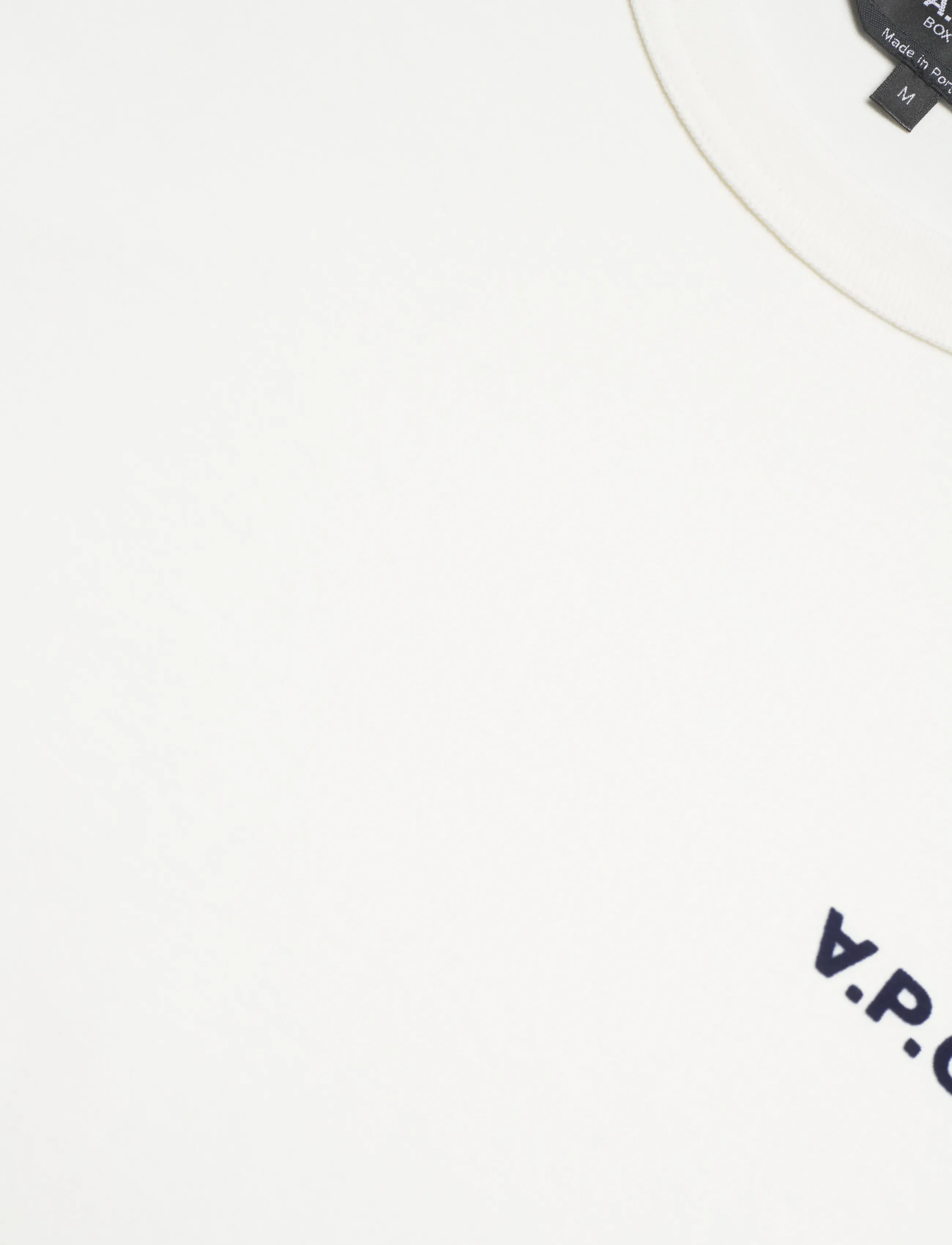 A.P.C. - T-shirt boxy petit vpc - blanc/dark navy - 2