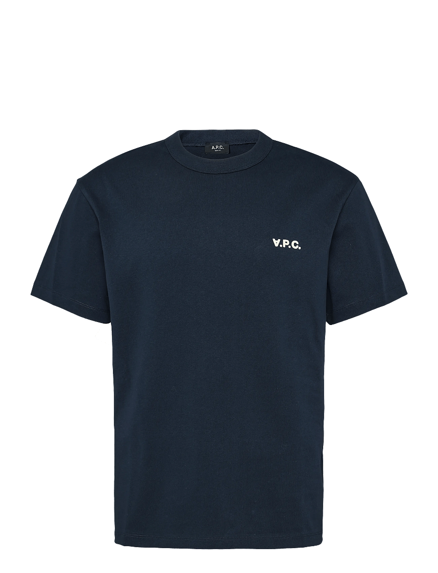 A.P.C. - t-shirt boxy petit vpc - kurzärmelige t-shirts - dark navy/ecru - 0
