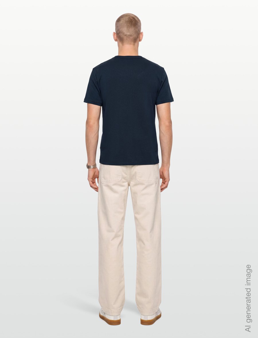 A.P.C. - t-shirt boxy petit vpc - kurzärmelige t-shirts - dark navy/ecru - 4