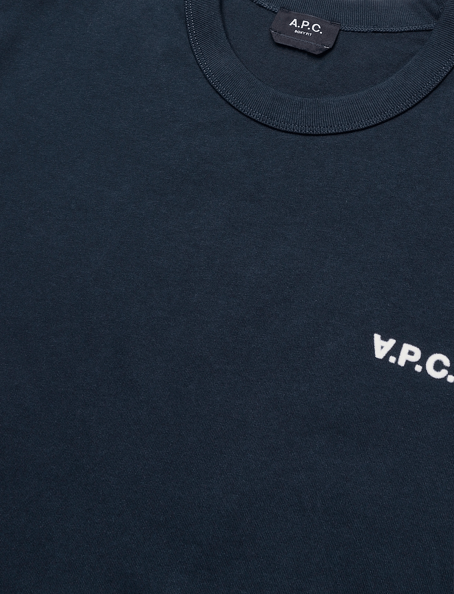 A.P.C. - t-shirt boxy petit vpc - kurzärmelige t-shirts - dark navy/ecru - 2
