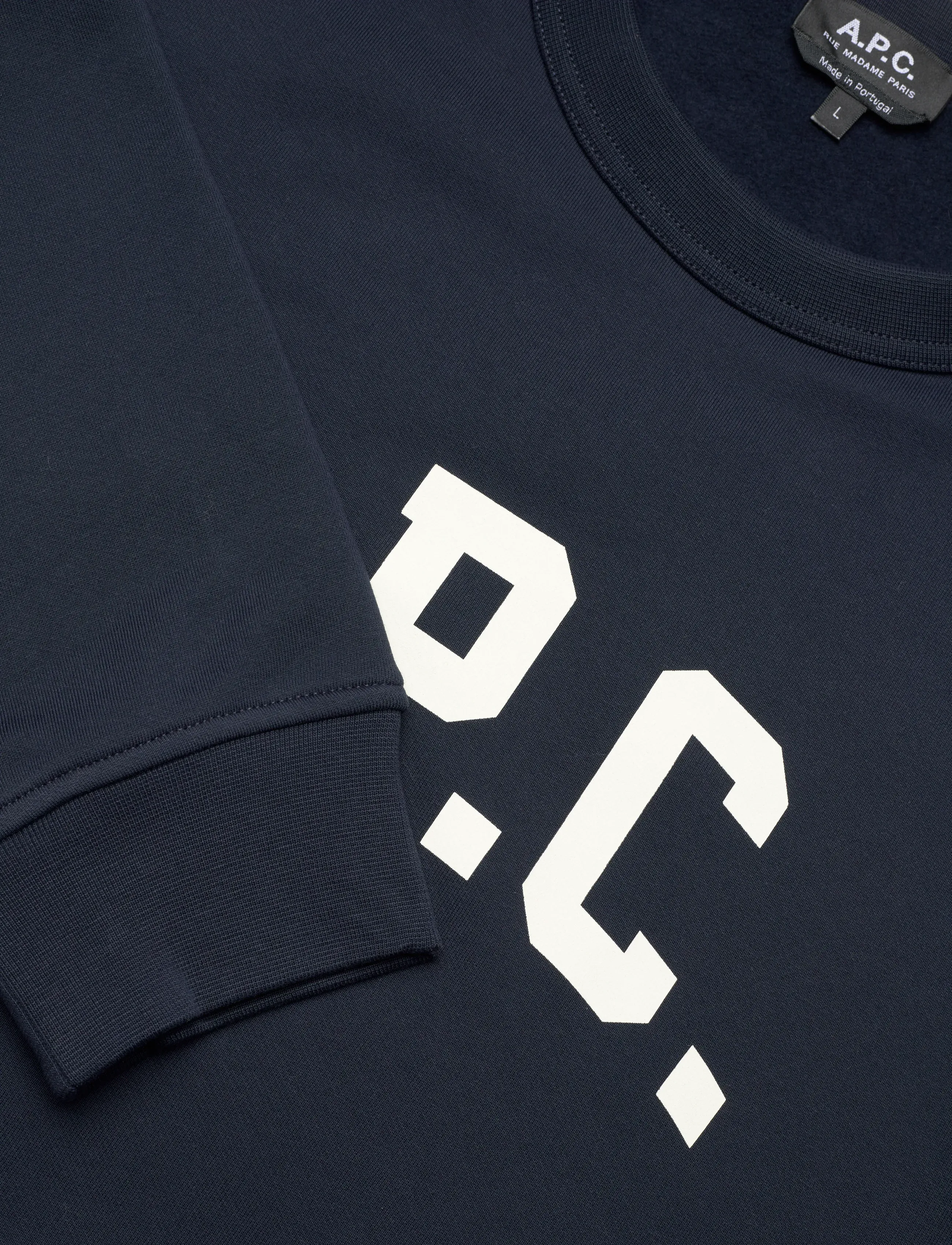 A.P.C. - Sweatshirt Harris - sweatshirts - dark navy/ecru - 2