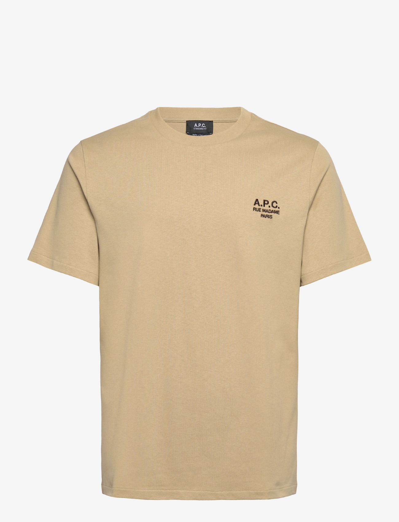 A.P.C. - T-shirt standard rue madame - kortärmade t-shirts - beige/marron - 0