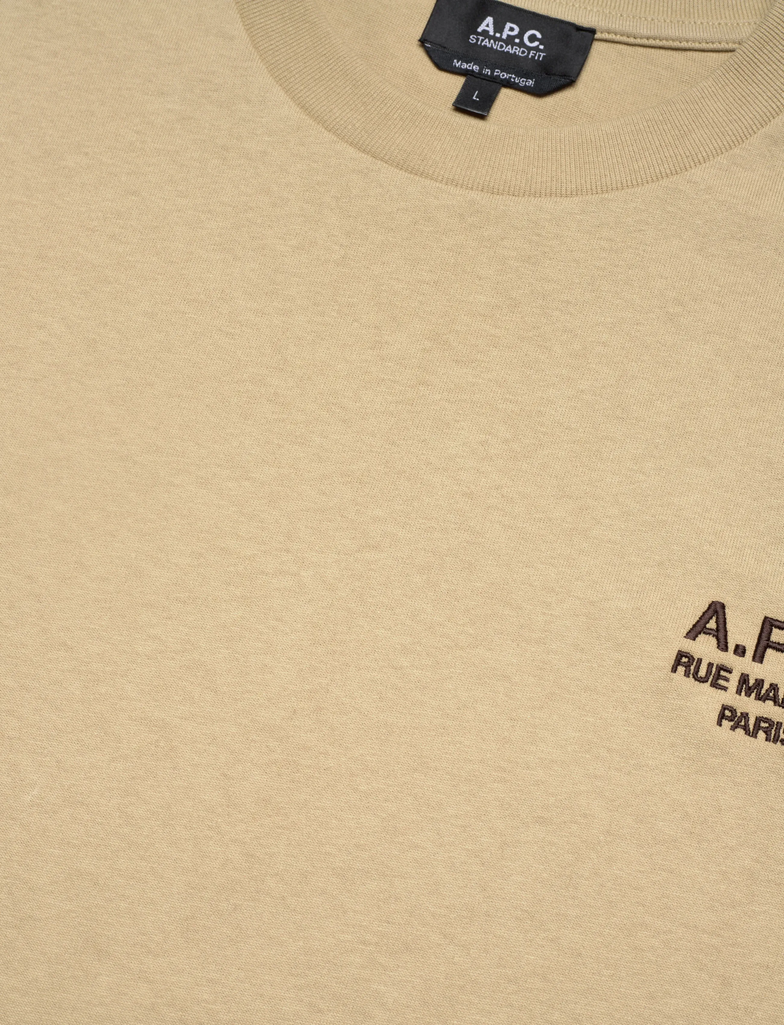 A.P.C. - T-shirt standard rue madame - kurzärmelig - beige/marron - 2