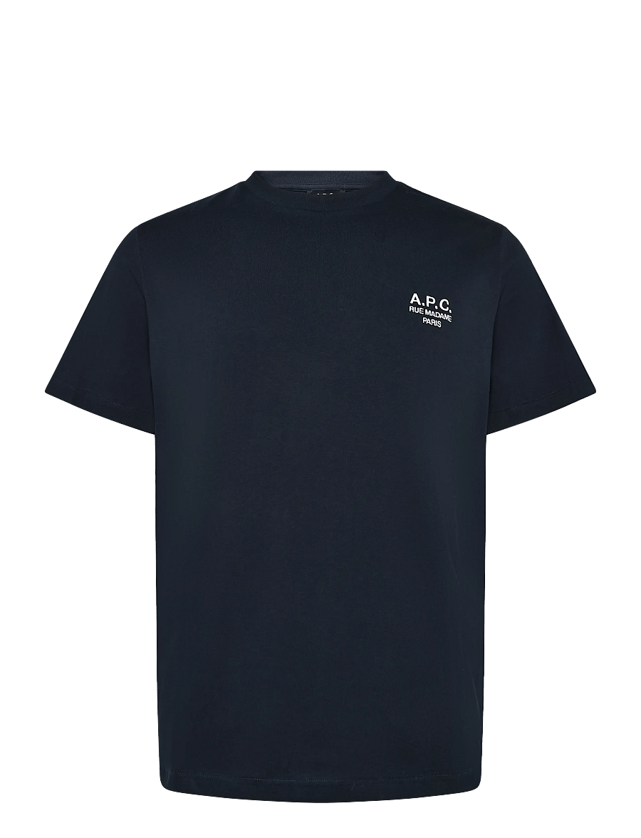 A.P.C. - t-shirt standard rue madame GOTS - kurzärmelige t-shirts - dark navy/ecru - 0