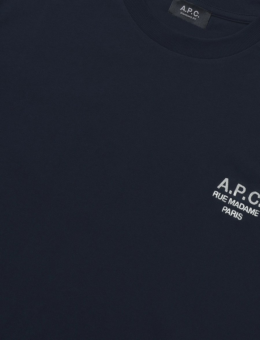 A.P.C. - t-shirt standard rue madame GOTS - kurzärmelige t-shirts - dark navy/ecru - 2