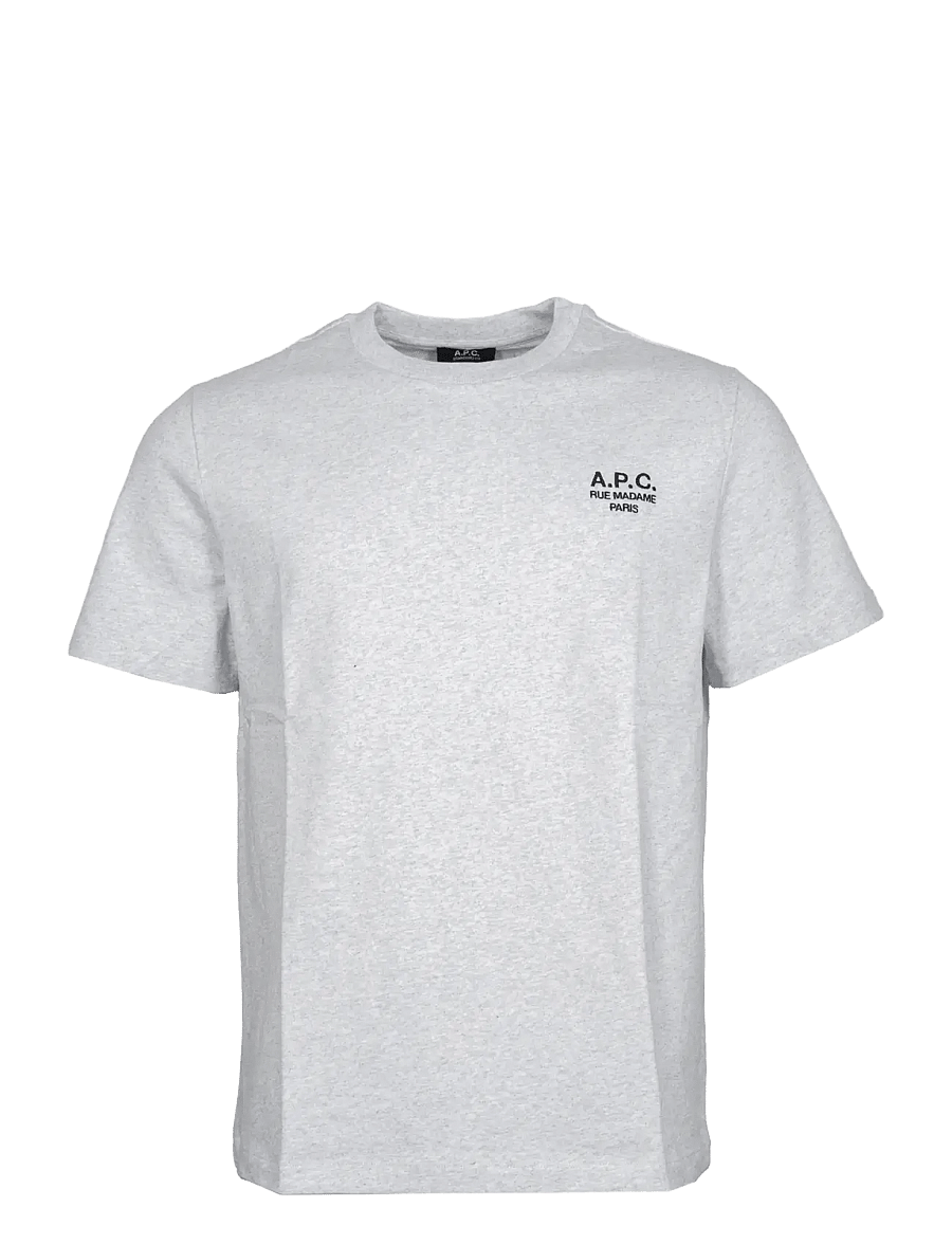A.P.C. - t-shirt standard rue madame GOTS - lühikeste varrukatega t-särgid - heathered grey/black - 0