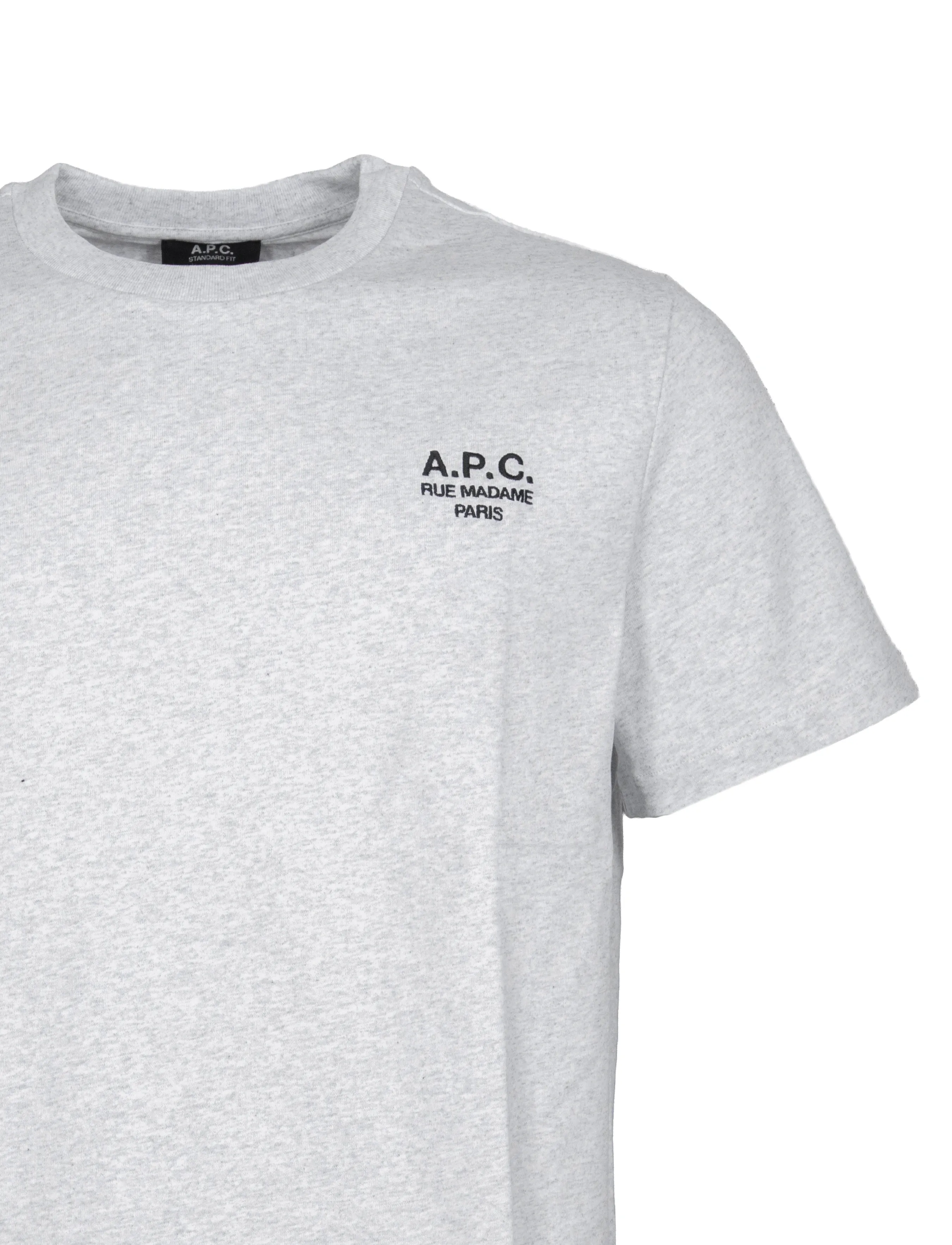 A.P.C. - t-shirt standard rue madame GOTS - lühikeste varrukatega t-särgid - heathered grey/black - 2