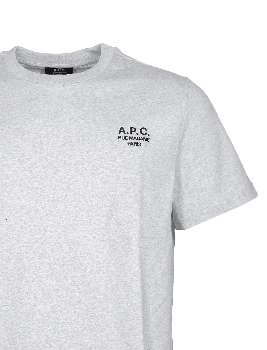 A.P.C. - t-shirt standard rue madame GOTS - lühikeste varrukatega t-särgid - heathered grey/black - 2