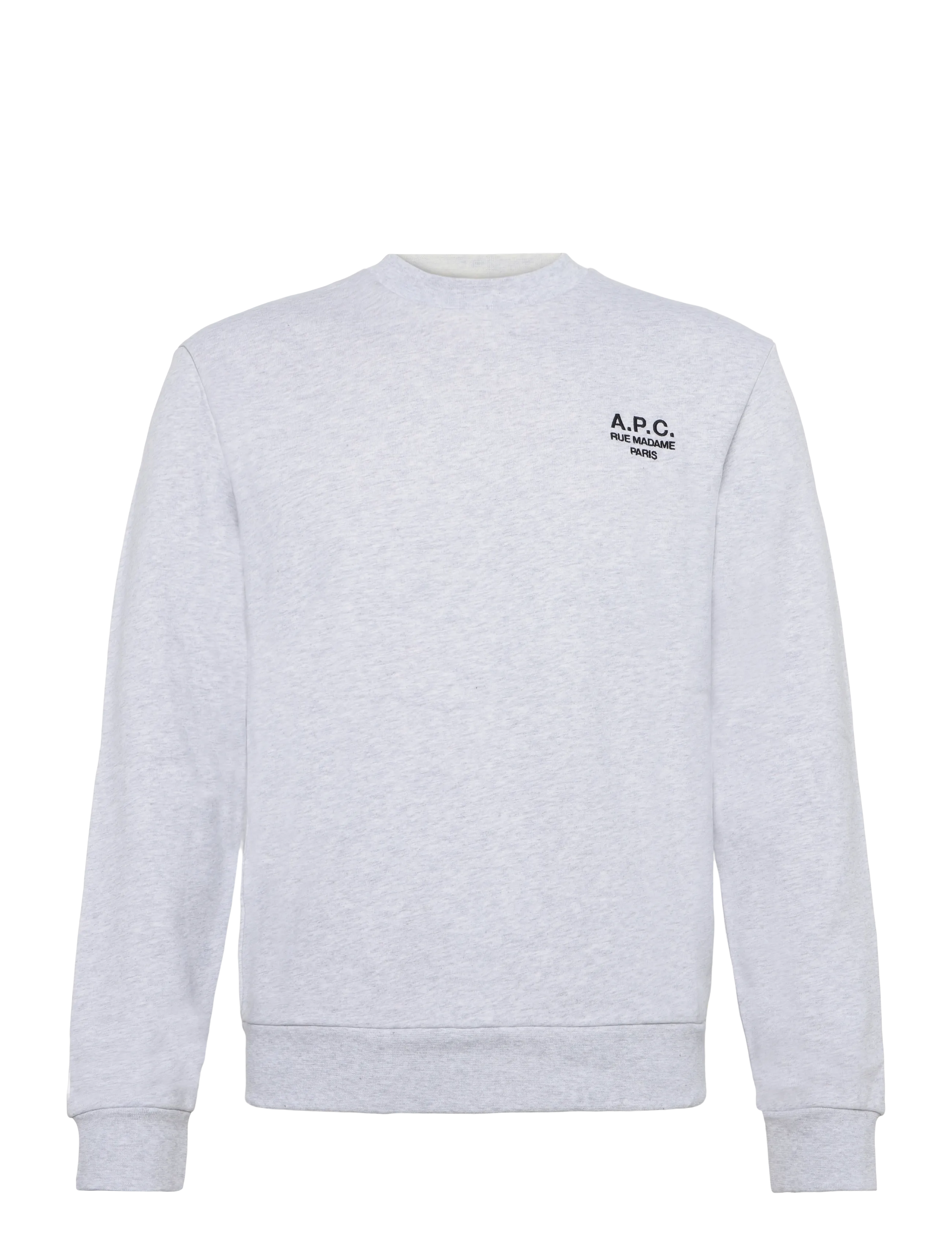 A.P.C. sweat standard rue madame GOTS - Streetstyle - HEATHERED GREY/BLACK / grey