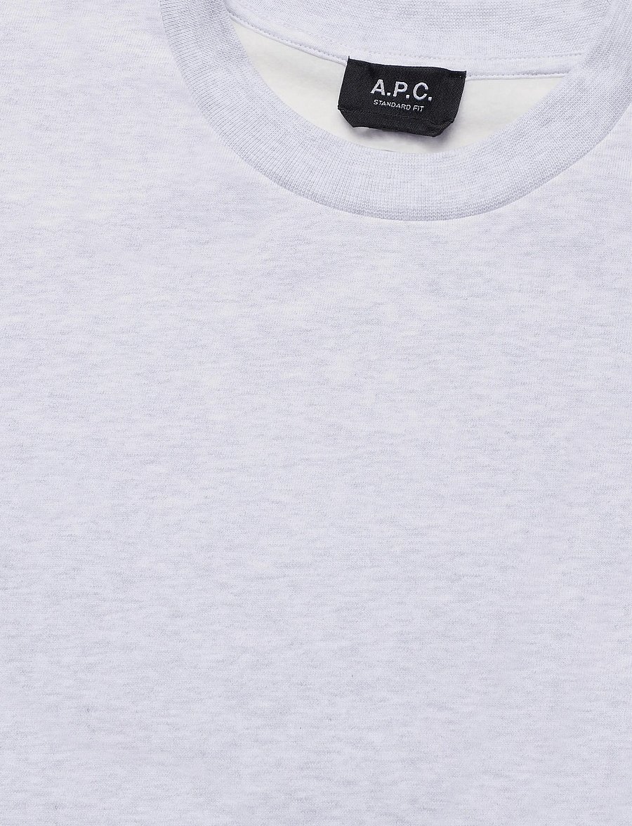 A.P.C. - sweat standard rue madame GOTS - kläder - heathered grey/black - 2