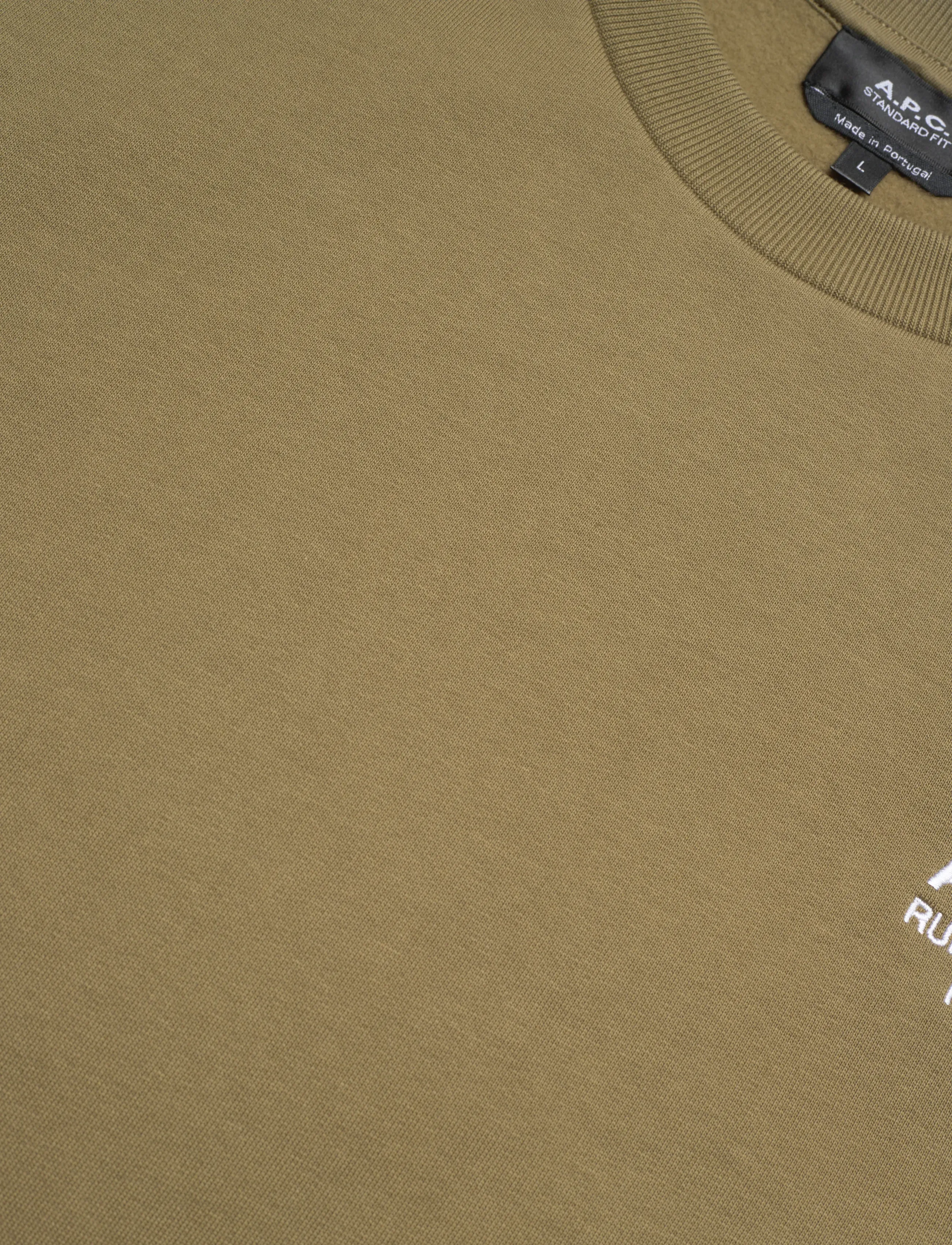 A.P.C. - Sweatshirt standard rue madame - sweatshirts - kaki/blanc - 2