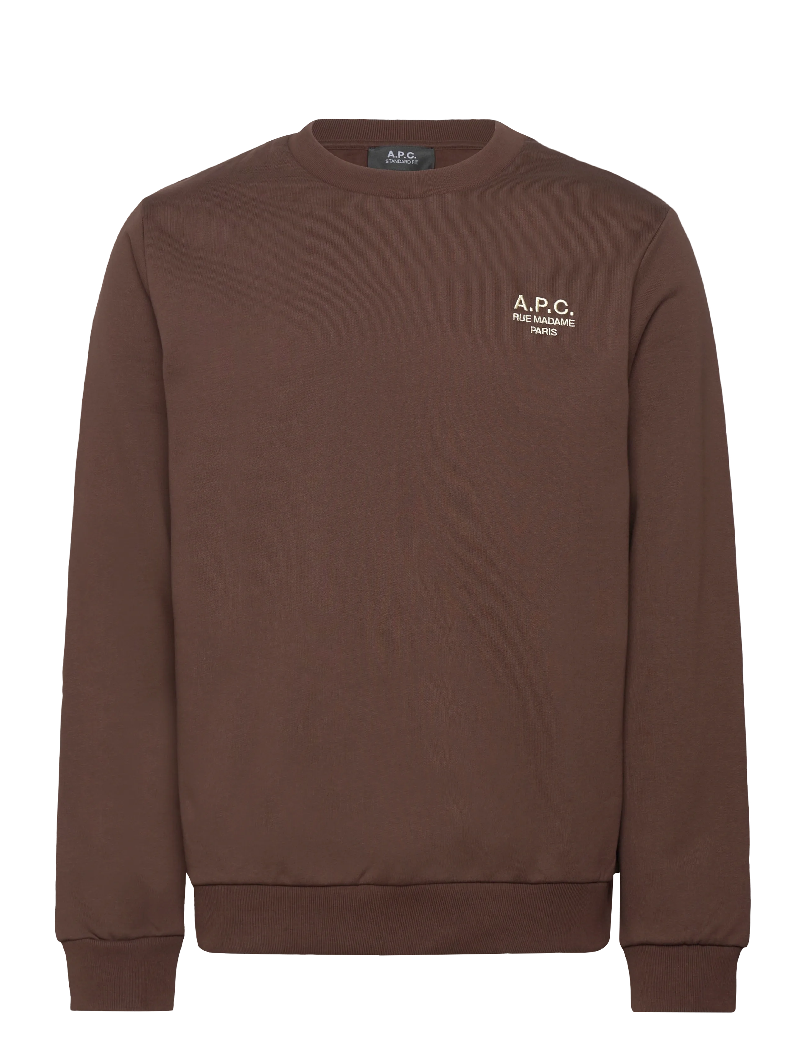 A.P.C. Sweatshirt standard rue madame - A.P.C. - MARRON/ECRU / brown