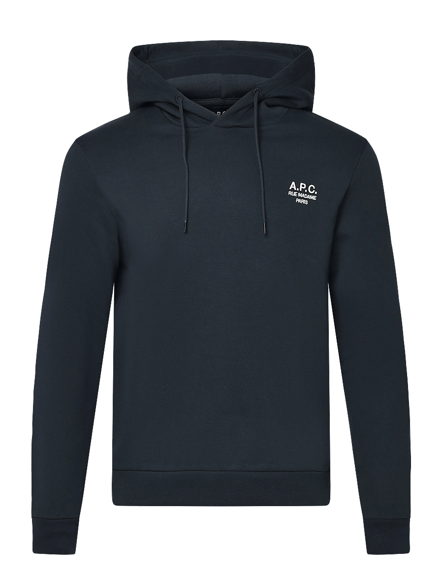 A.P.C. - hoodie standard rue madame GOTS - kapuzenpullover - dark navy/ecru - 0