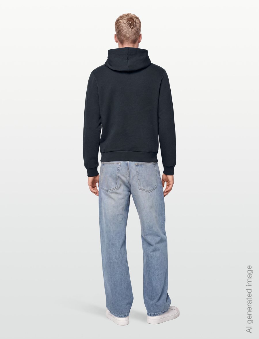 A.P.C. - hoodie standard rue madame GOTS - hoodies - dark navy/ecru - 4