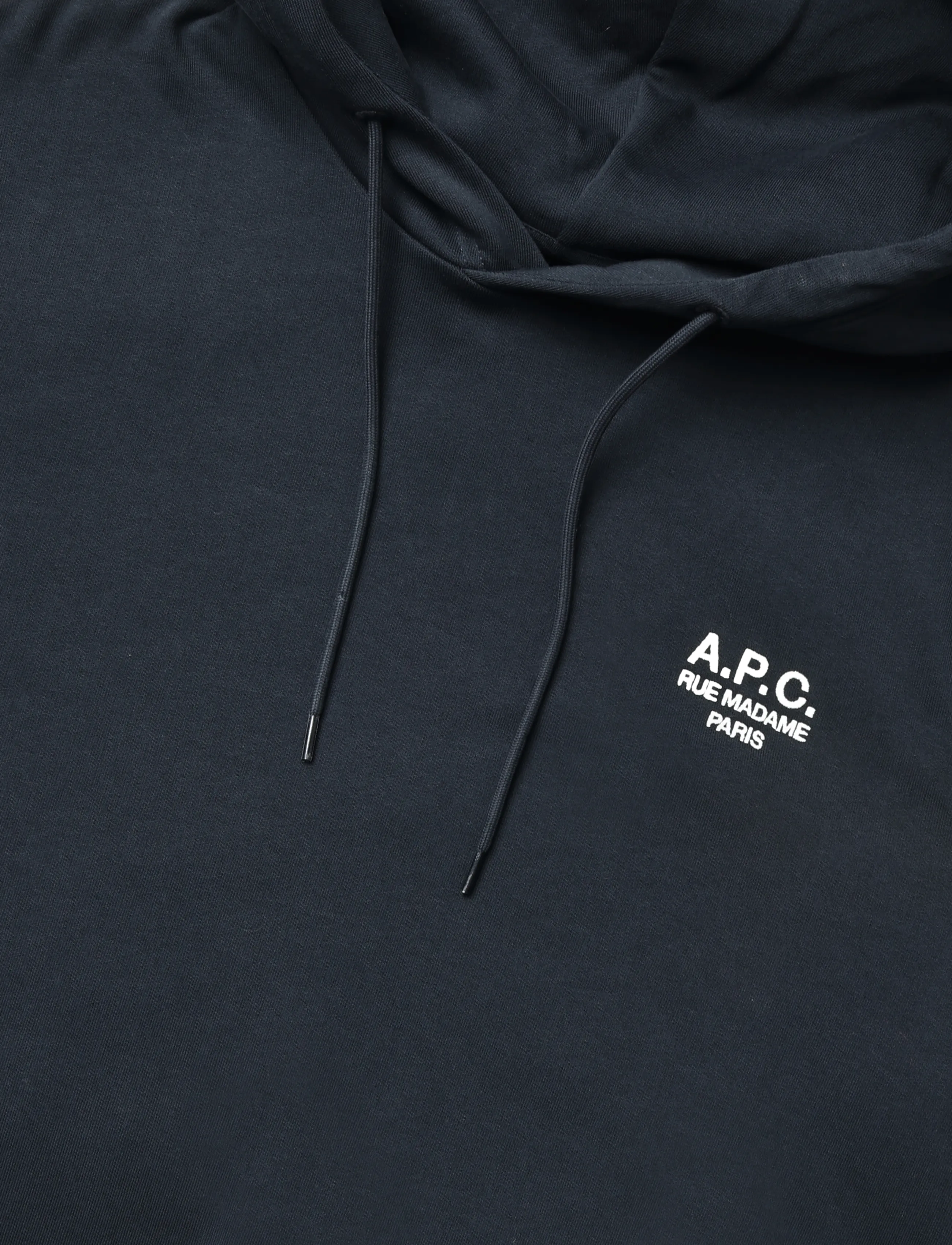 A.P.C. - hoodie standard rue madame GOTS - kapuzenpullover - dark navy/ecru - 2