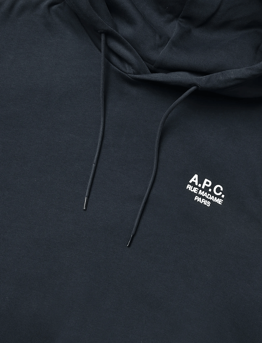 A.P.C. - hoodie standard rue madame GOTS - kapuzenpullover - dark navy/ecru - 2