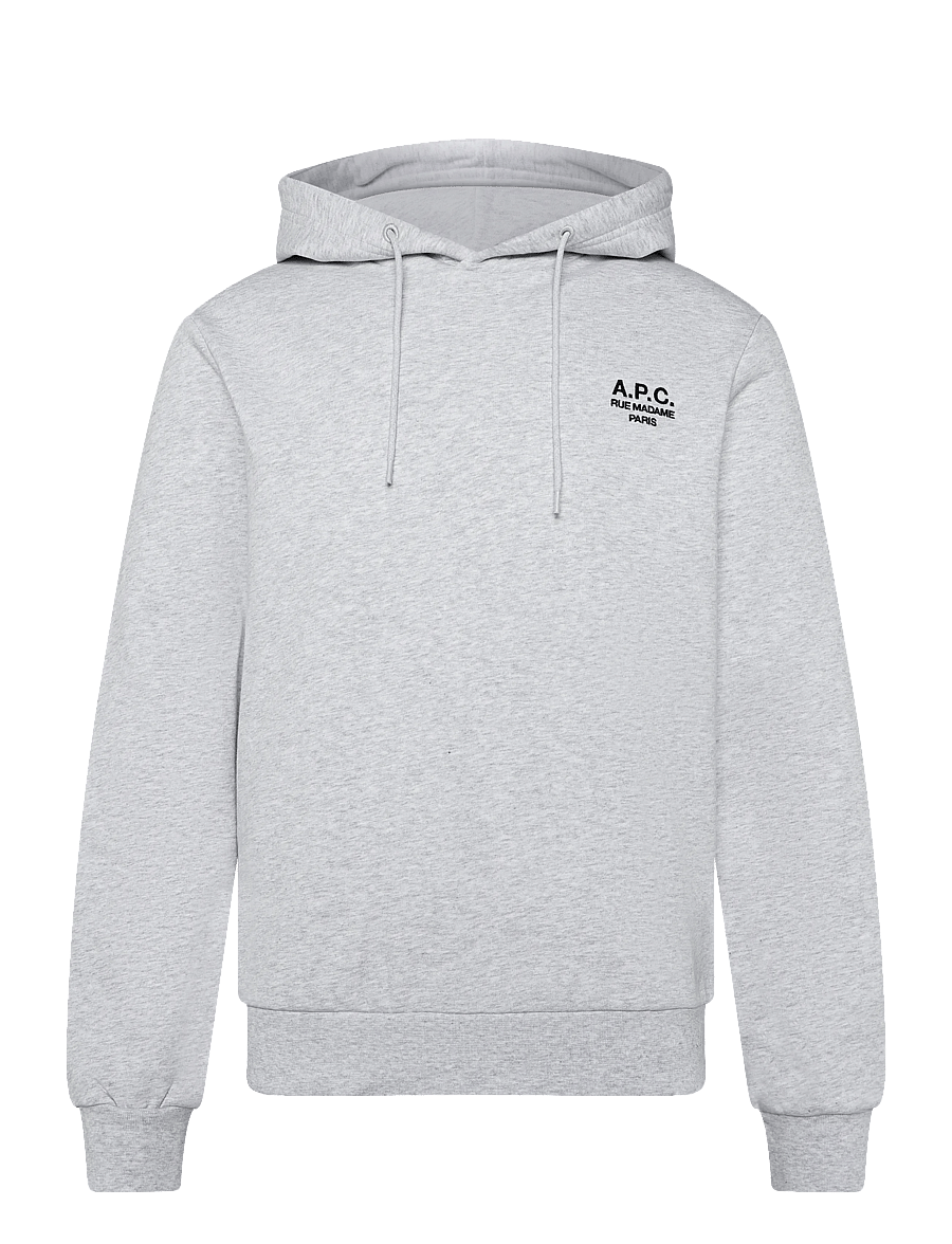 A.P.C. - hoodie standard rue madame GOTS - hoodies - heathered grey/black - 0