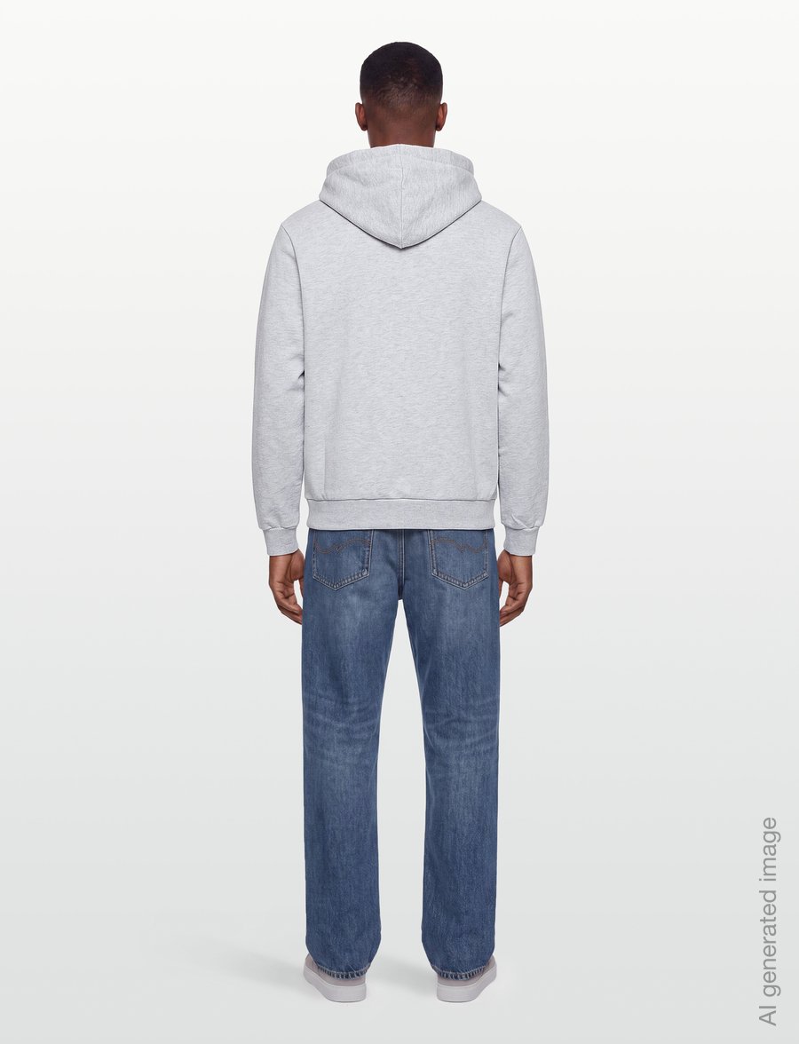 A.P.C. - hoodie standard rue madame GOTS - hoodies - heathered grey/black - 4