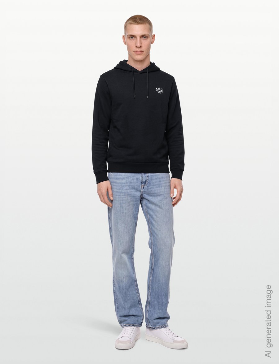 A.P.C. - hoodie standard rue madame GOTS - hoodies - noir/blanc - 0