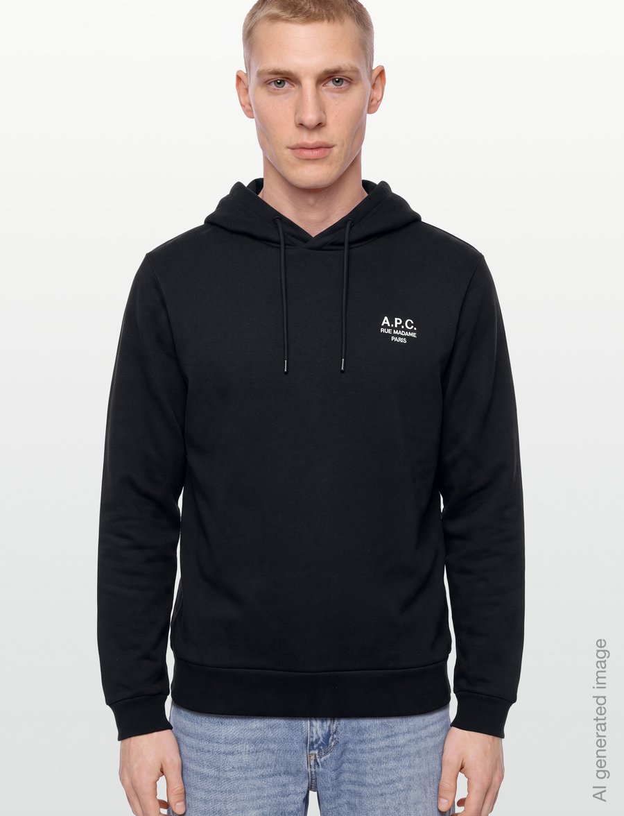 A.P.C. - hoodie standard rue madame GOTS - hoodies - noir/blanc - 3
