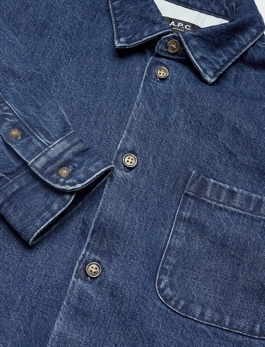 A.P.C. - Overshirt Samantha brodee - džinsiniai marškiniai - indigo delave - 2