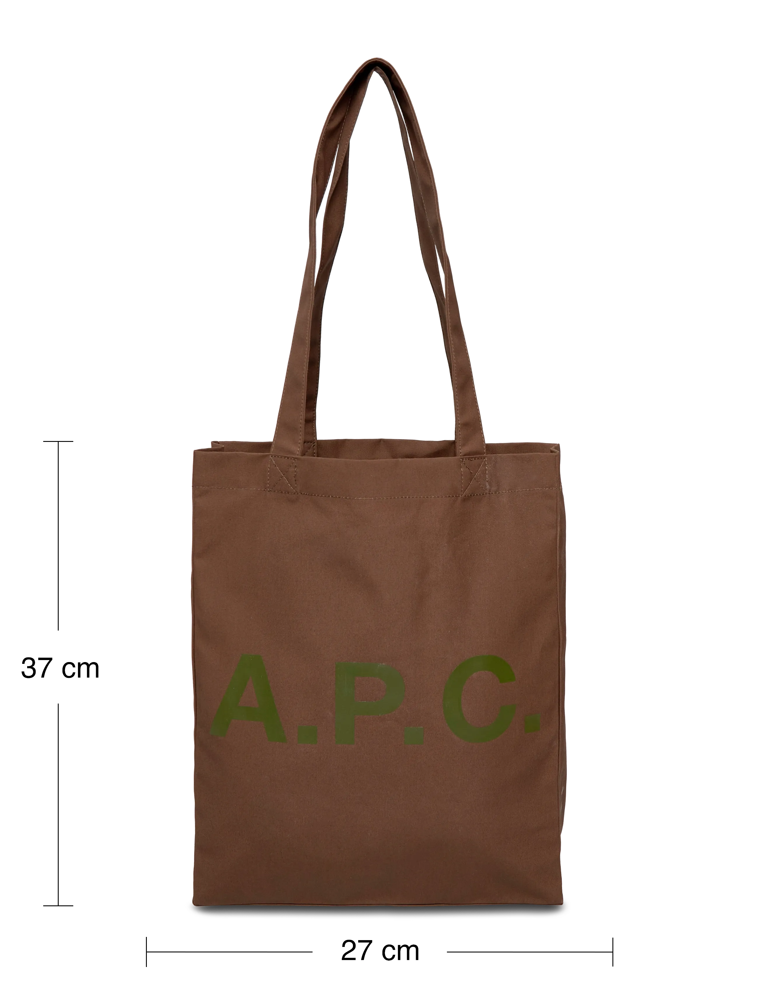 A.P.C. - tote lou - tote bags - khaki - 3