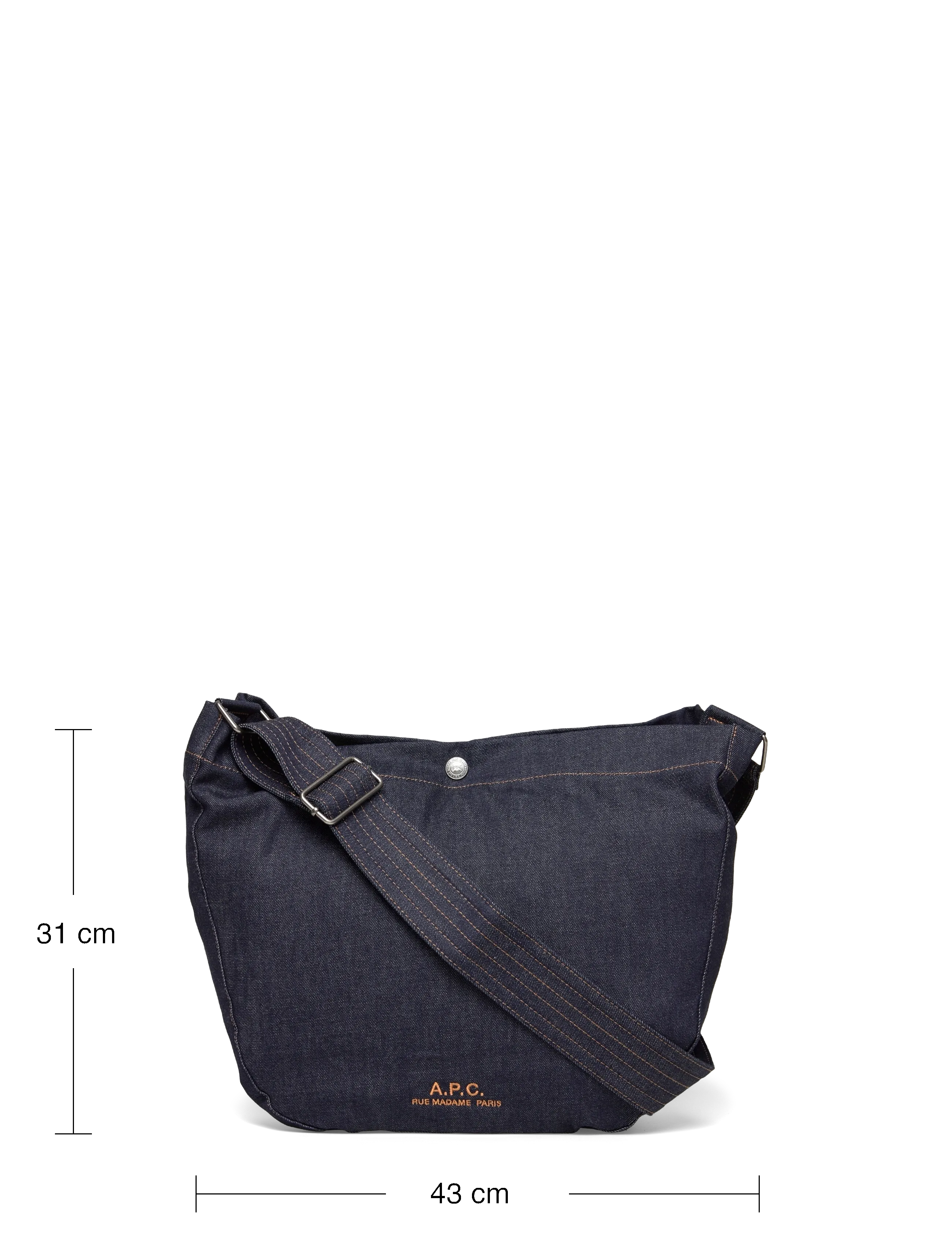 A.P.C. - besace journal - indigo - 3