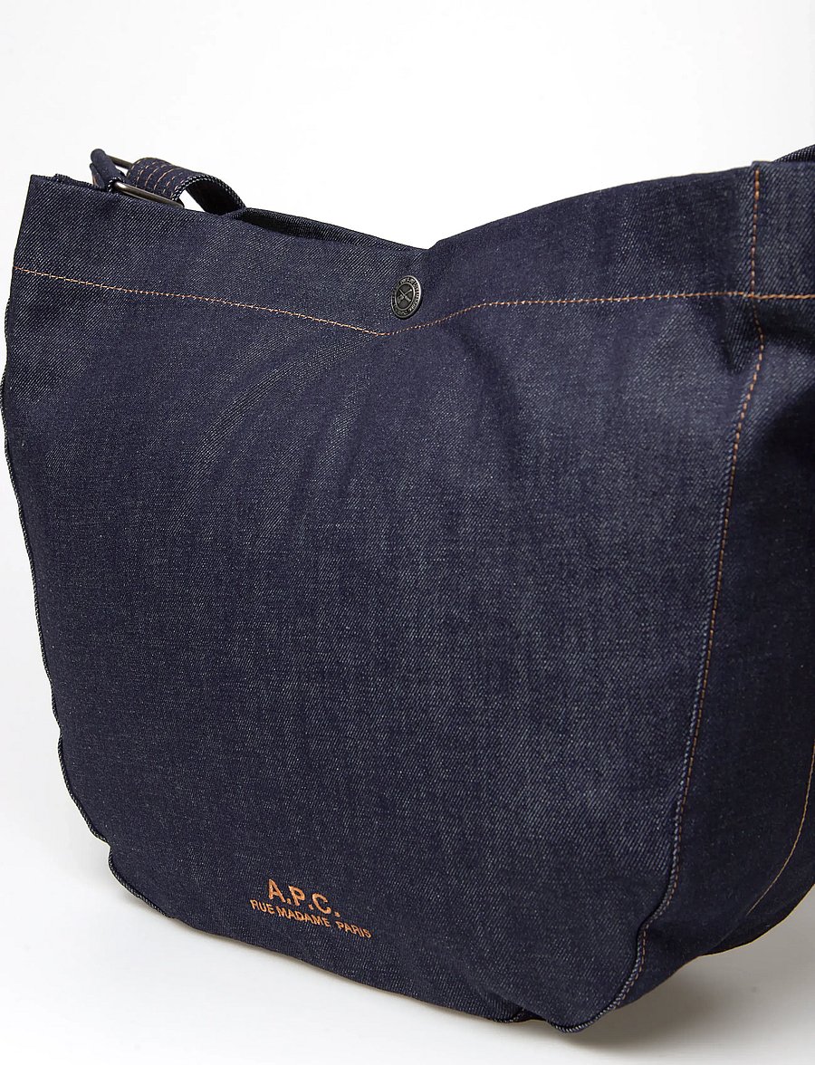 A.P.C. - besace journal - henkeltaschen - indigo - 4