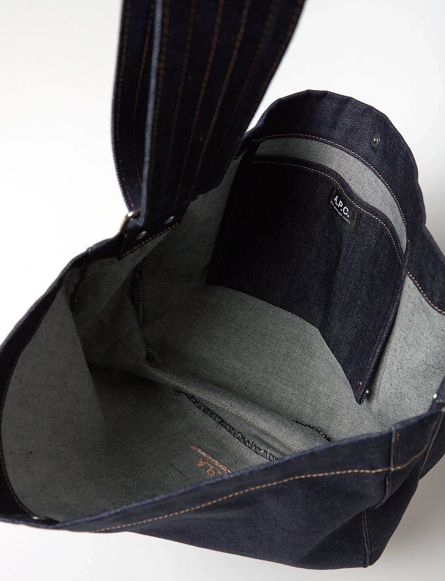 A.P.C. - besace journal - henkeltaschen - indigo - 5