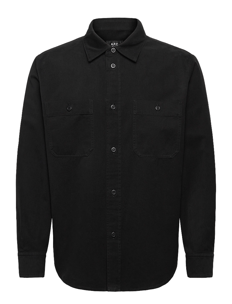 A.P.C. - Overshirt Antoine - basic-hemden - noir - 0