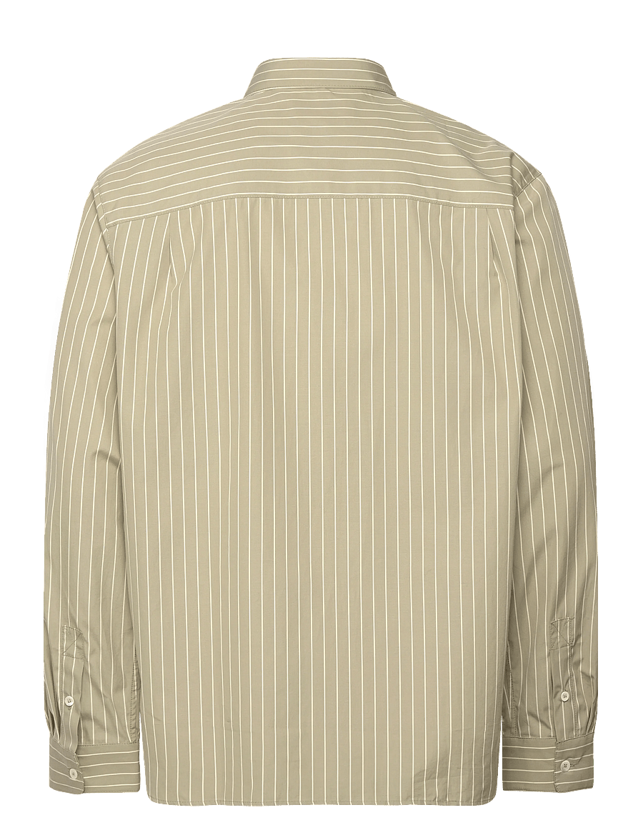 A.P.C. - Shirt Malo - striped shirts - kaki clair - 1