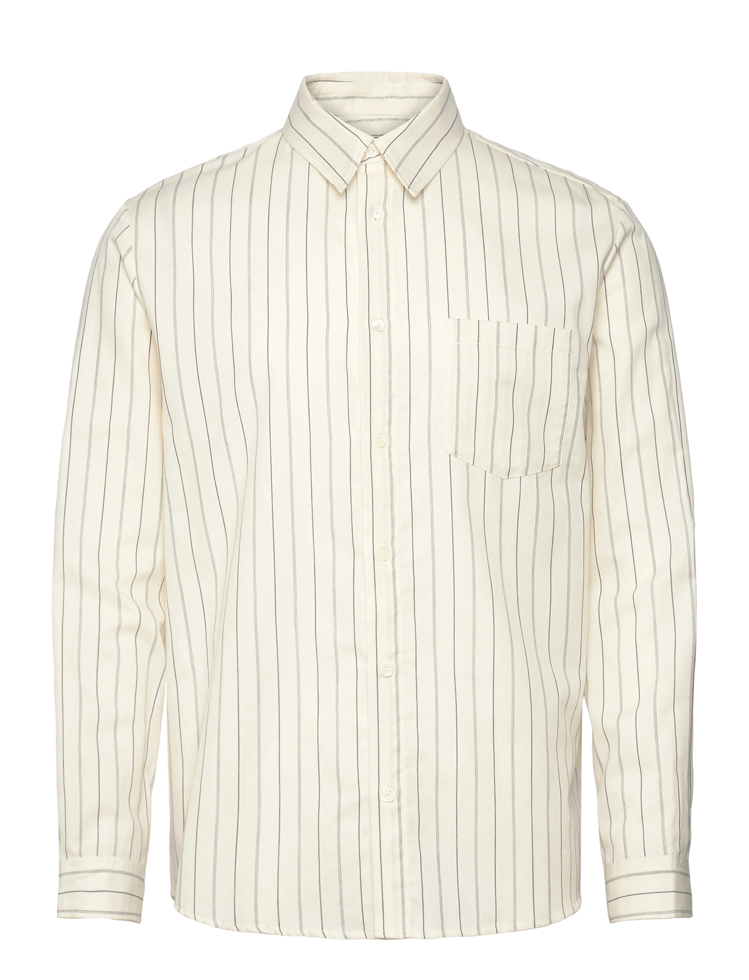 A.P.C. Shirt Clement, S, Cream, Shirts > Striped Shirts, Herre