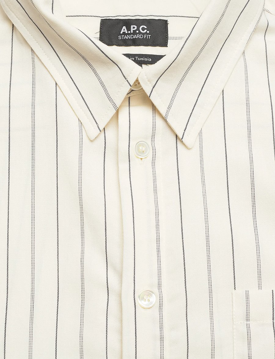 A.P.C. - Shirt Clement - gestreifte hemden - ecru - 2