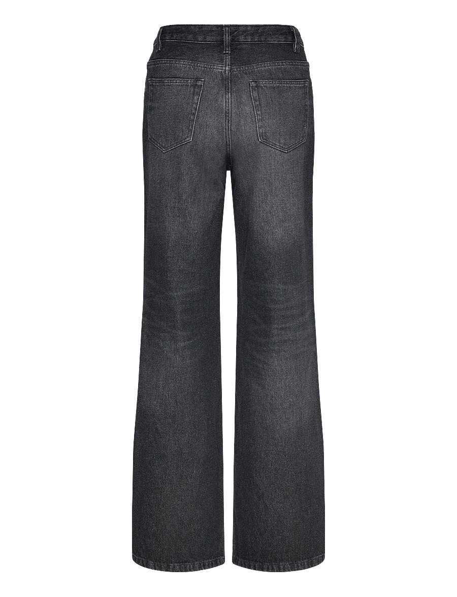 A.P.C. - Elisabeth Jeans - džinsa bikses ar platām starām - faux noir - 1