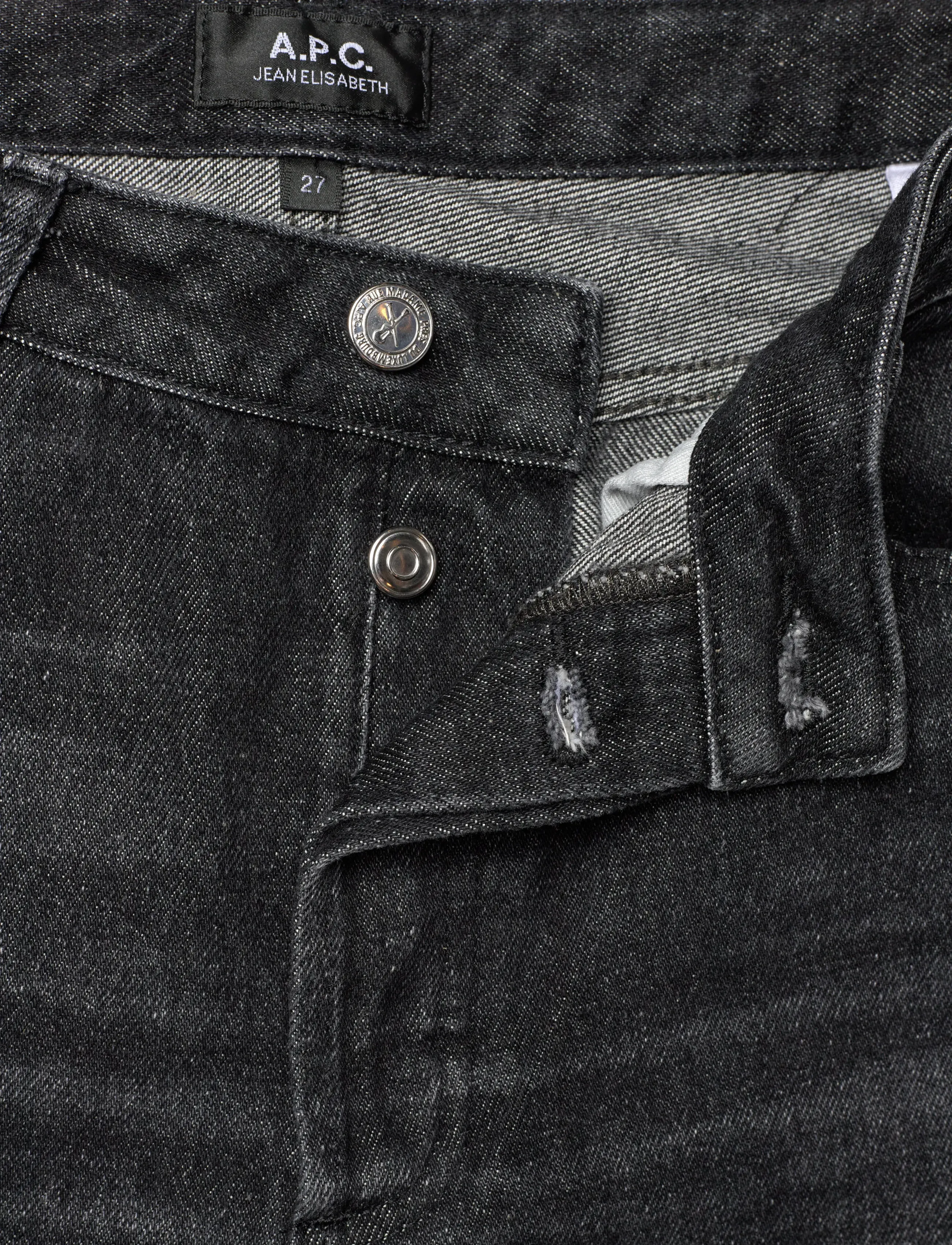 A.P.C. - Elisabeth Jeans - jeans met wijde pijpen - faux noir - 3