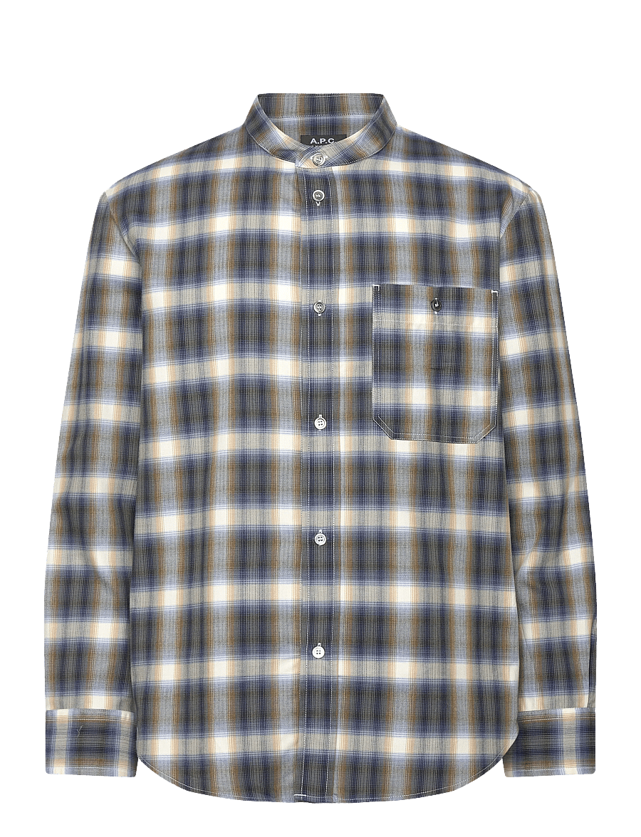 A.P.C. - Shirt Thomas - karierte hemden - bleu - 0